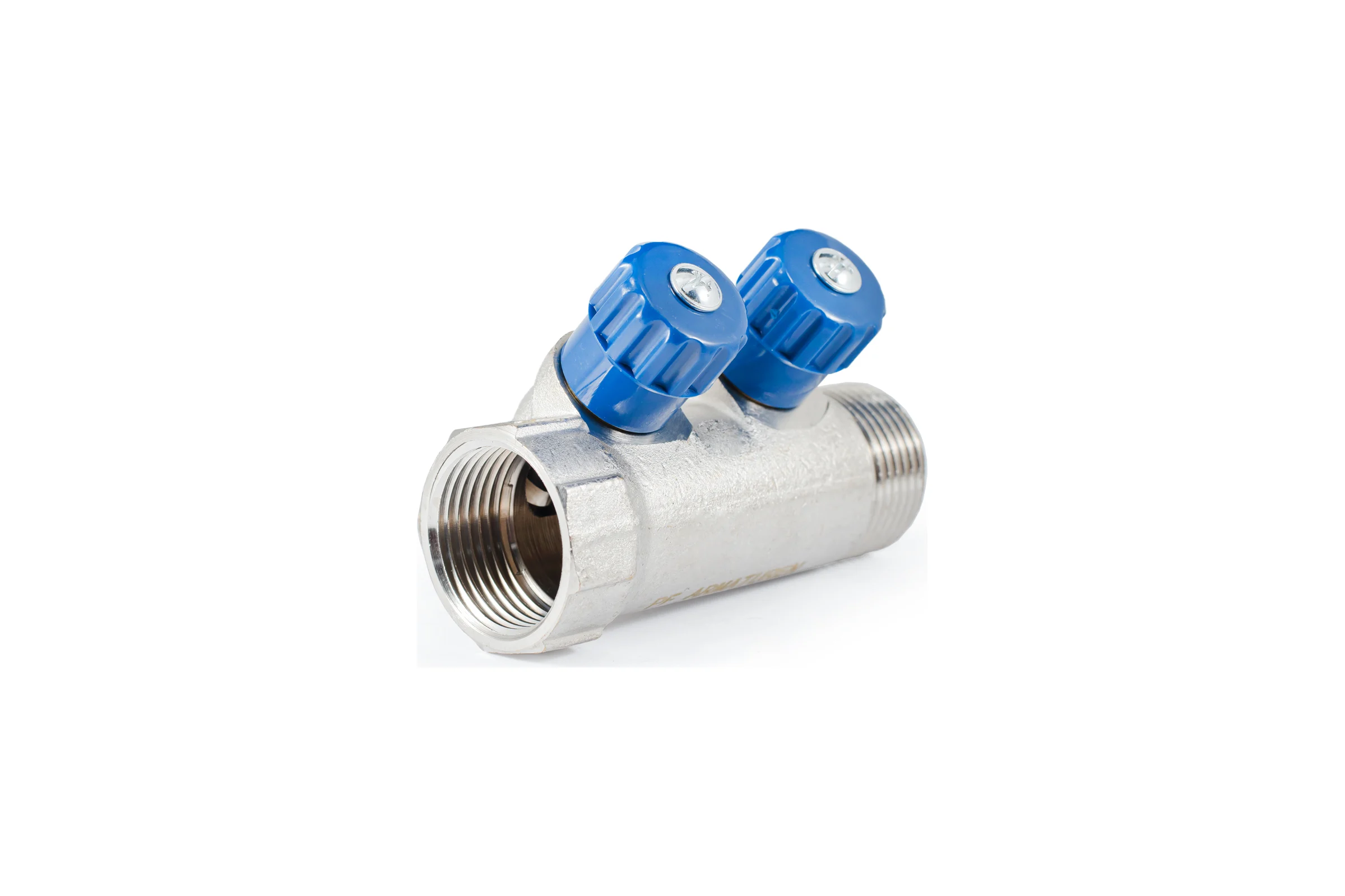 Коллектор с регулировочными вентилями PROFACTOR в/н 1" х 2 вых 1/2"нар PF MV 269.2