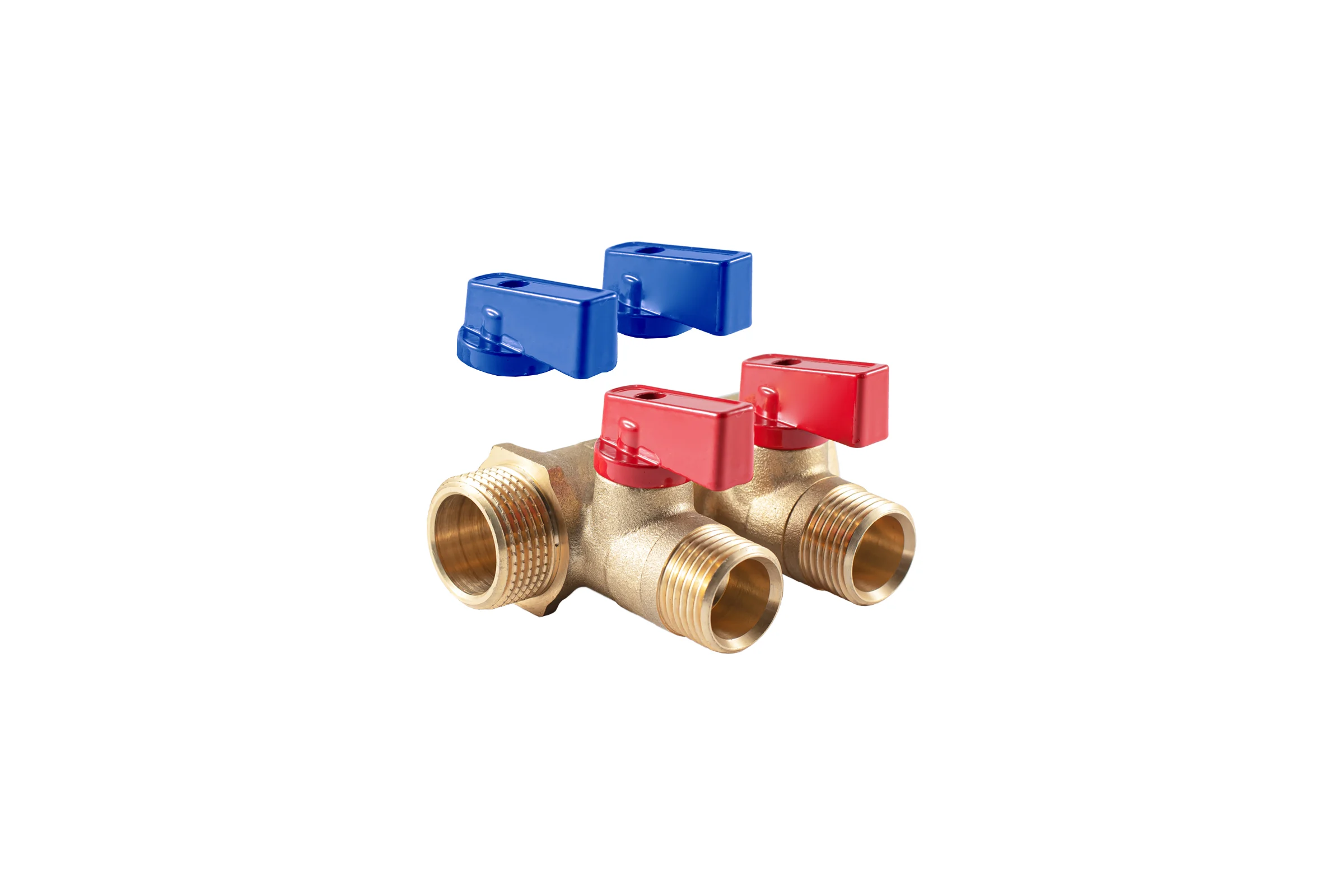 Коллектор с шаровыми кранами PROFACTOR  в/н 3/4" х 2 вых 1/2"нар PF MV 264.2