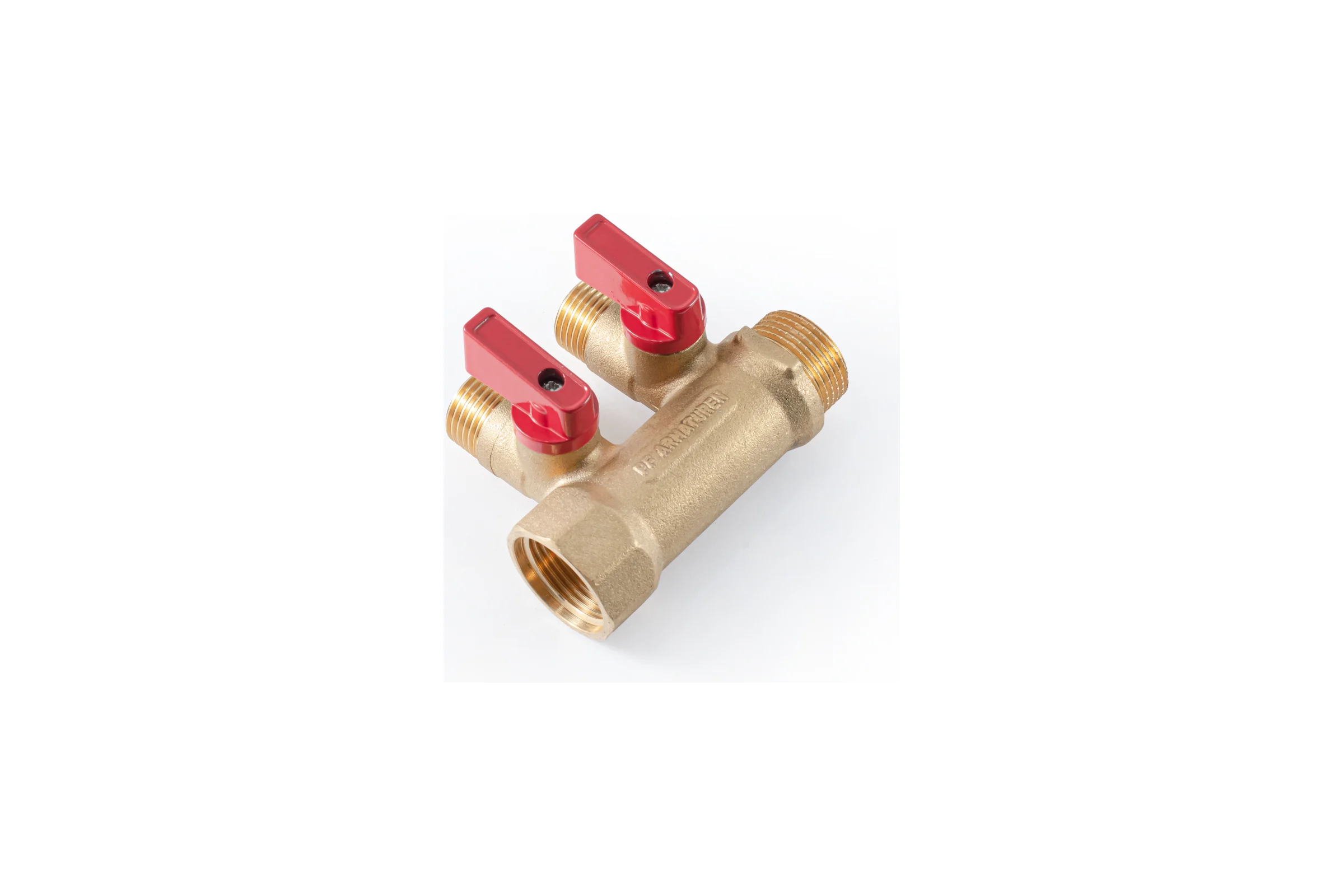 Коллектор с шаровыми кранами PROFACTOR  в/н 3/4" х 2 вых 1/2"нар PF MV 264.2