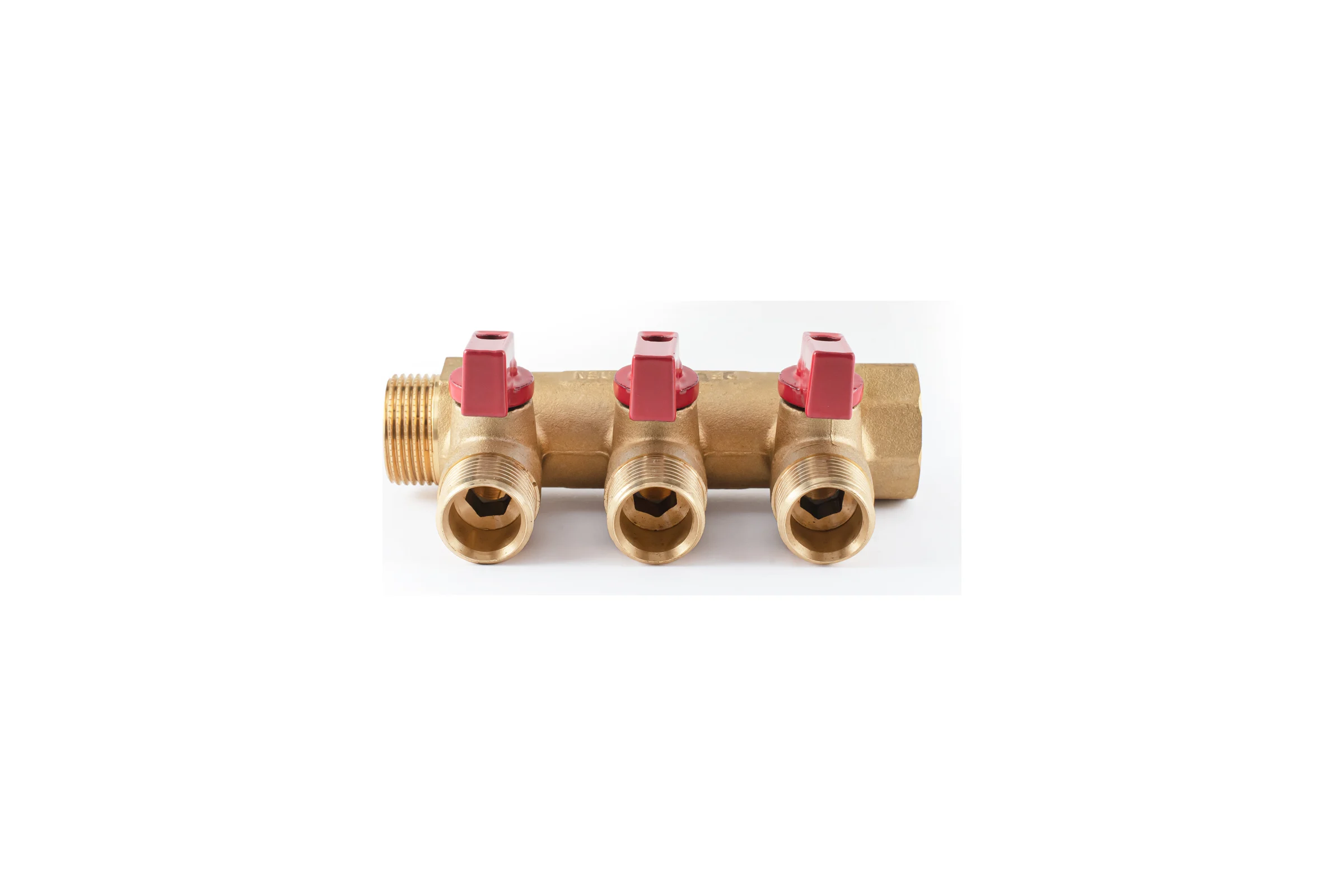 Коллектор с шаровыми кранами PROFACTOR в/н 3/4" х 3 вых 1/2"нар PF MV 264.3
