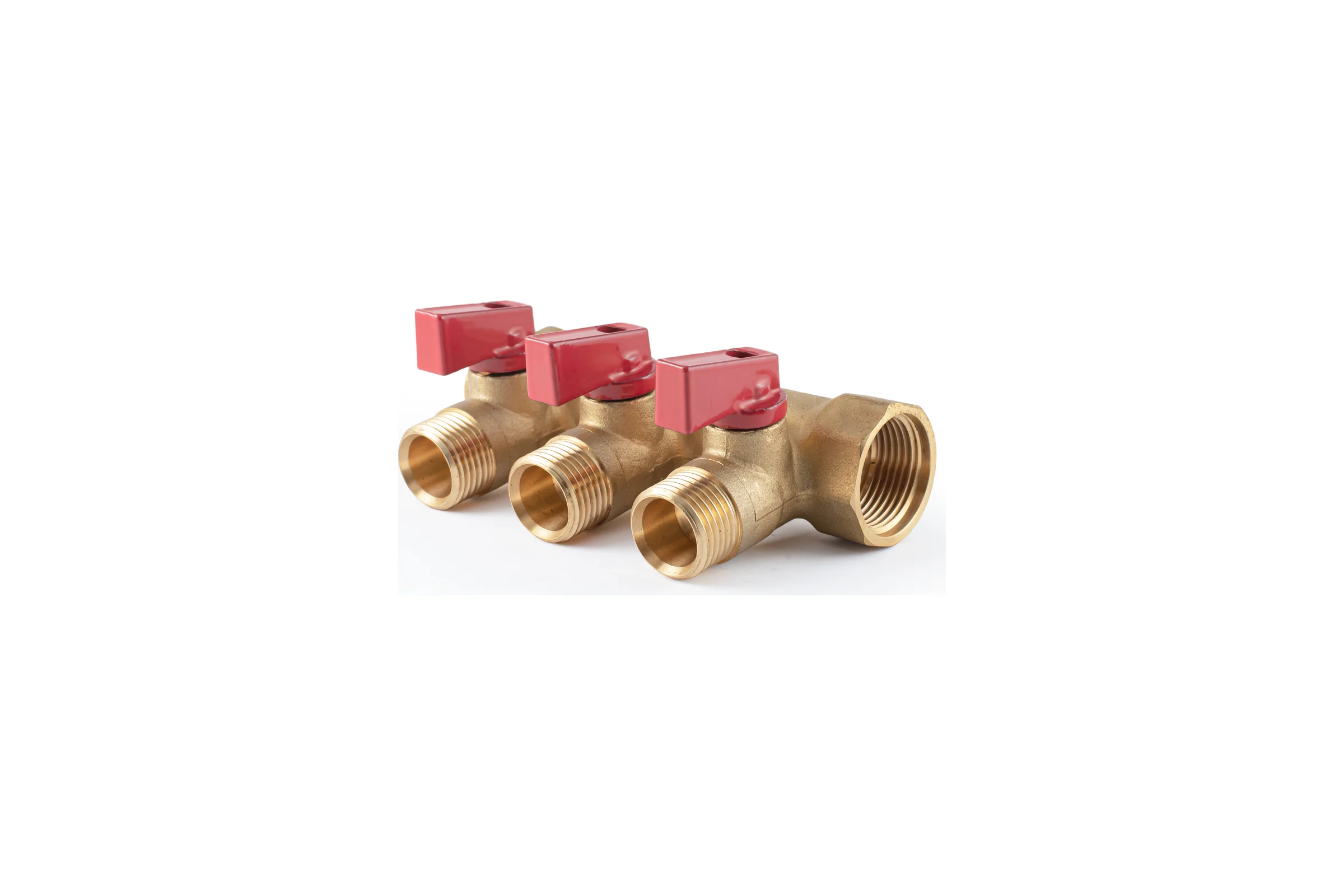 Коллектор с шаровыми кранами PROFACTOR в/н 3/4" х 3 вых 1/2"нар PF MV 264.3