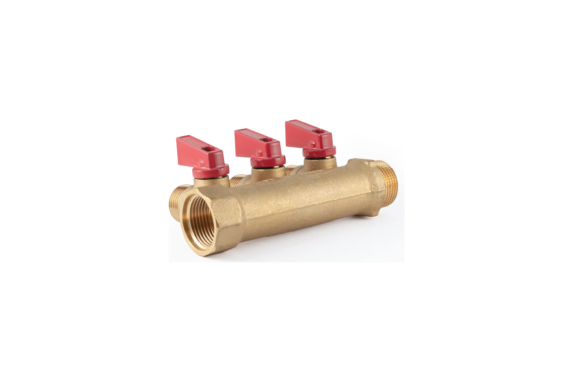 Коллектор с шаровыми кранами PROFACTOR в/н 3/4" х 3 вых 1/2"нар PF MV 264.3