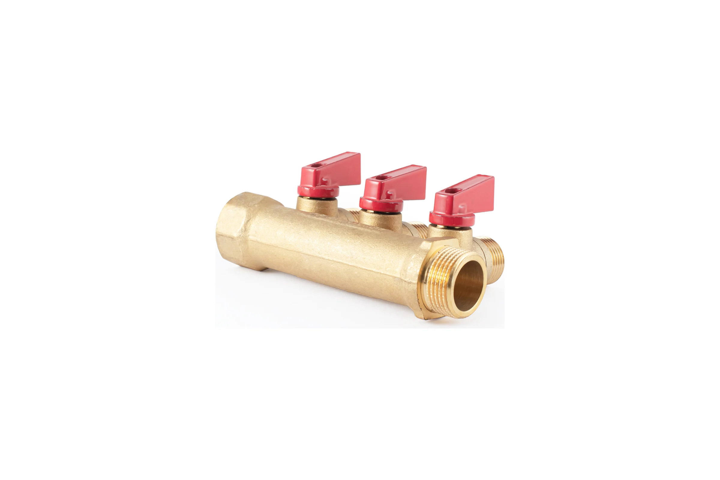 Коллектор с шаровыми кранами PROFACTOR в/н 3/4" х 3 вых 1/2"нар PF MV 264.3