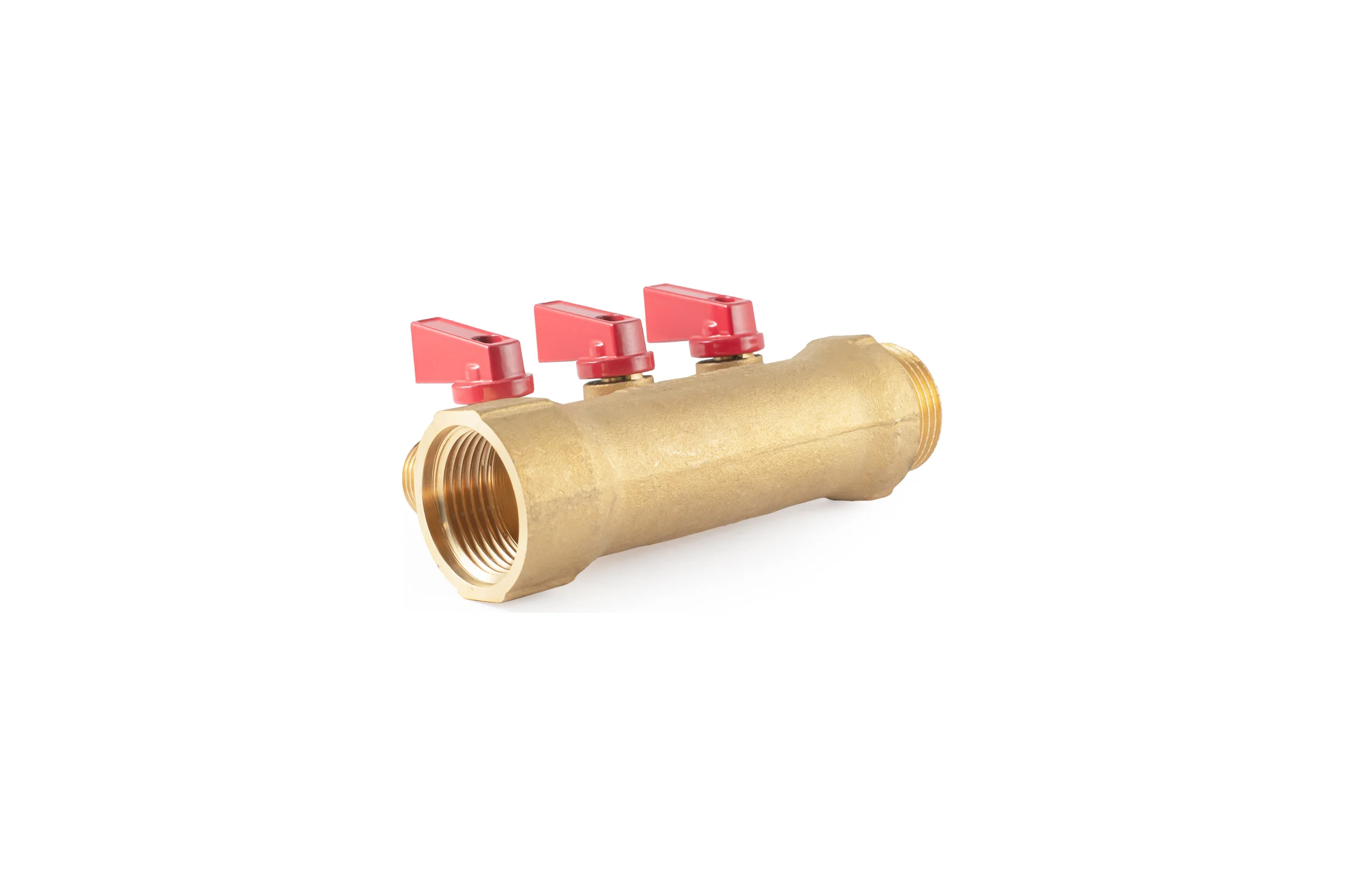 Коллектор с шаровыми кранами PROFACTOR в/н 1" х 3 вых 1/2"нар PF MV 265.3