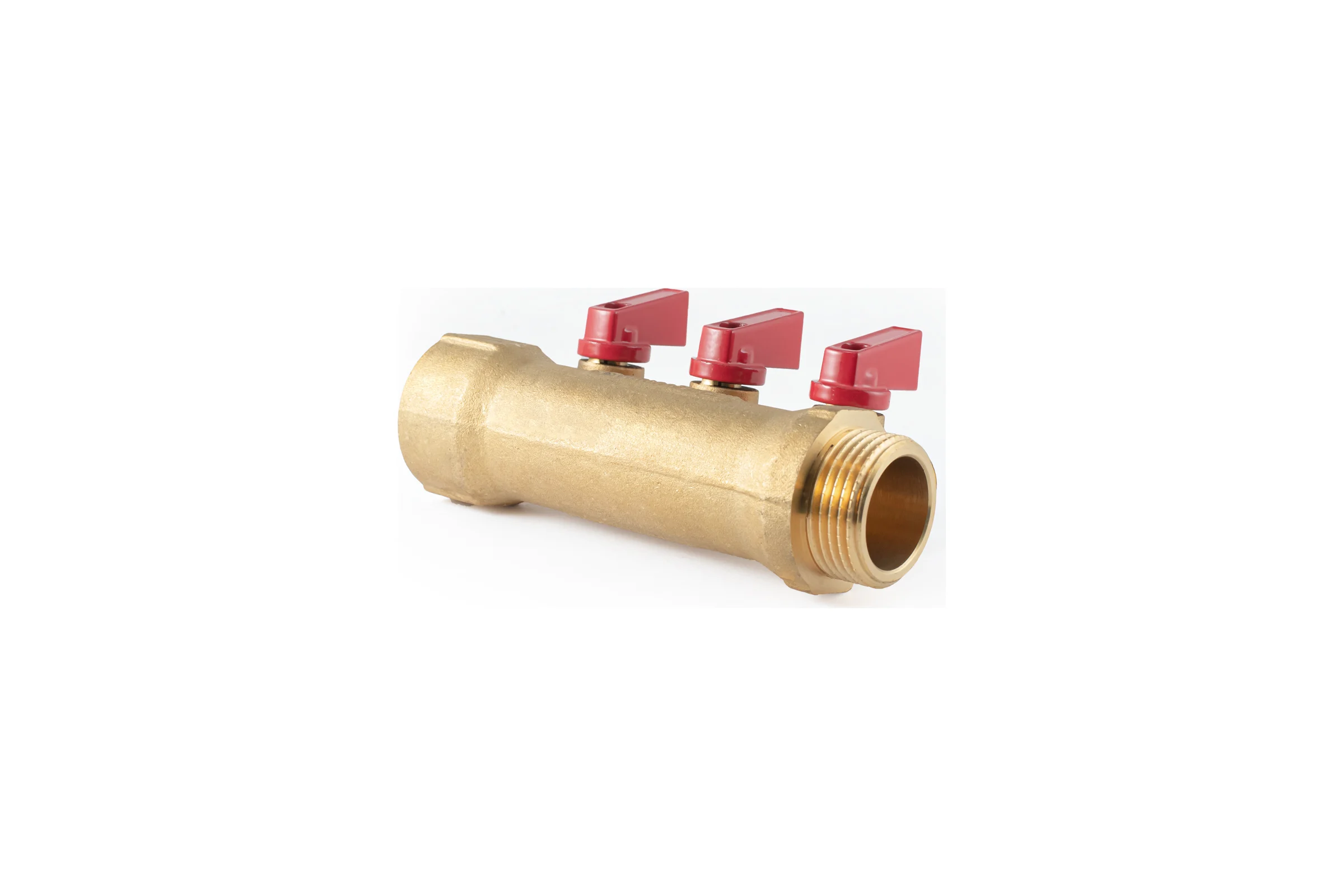 Коллектор с шаровыми кранами PROFACTOR в/н 1" х 3 вых 1/2"нар PF MV 265.3