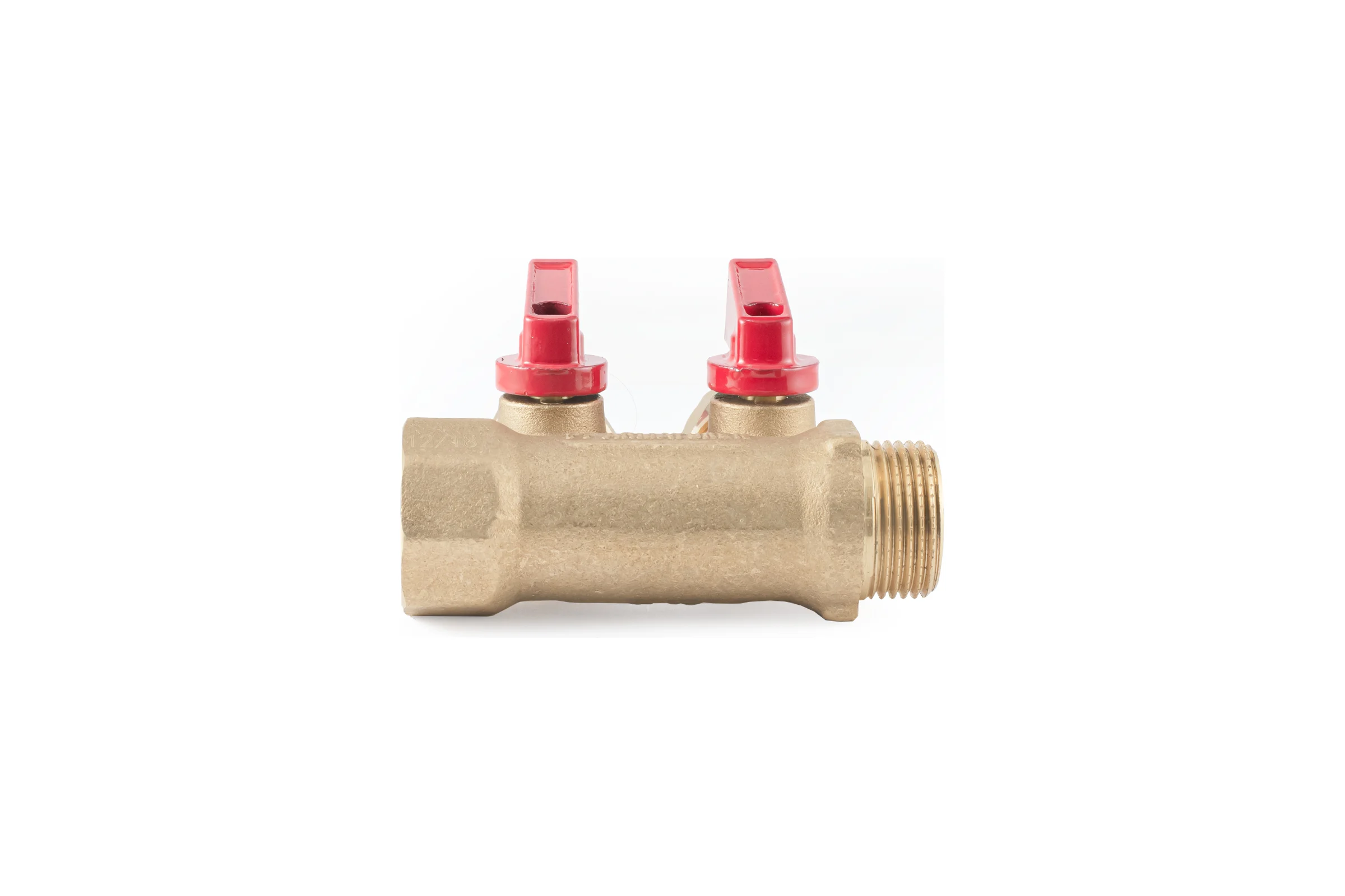 Коллектор с шаровыми кранами PROFACTOR в/н 3/4" х 2 вых 16 цанга PF MVP 266.2