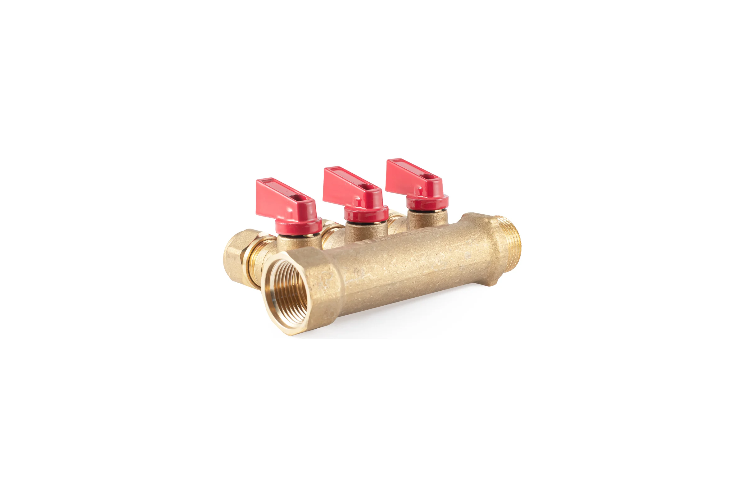 Коллектор с шаровыми кранами PROFACTOR в/н 3/4" х 3 вых 16 цанга PF MVP 266.3