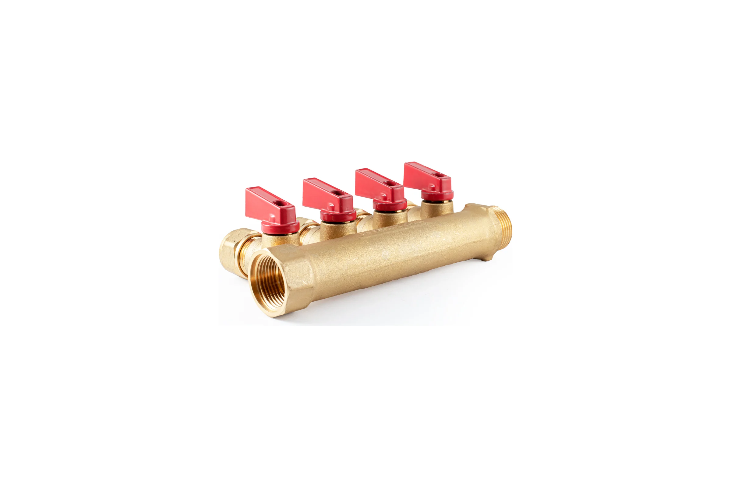 Коллектор с шаровыми кранами PROFACTOR в/н 3/4" х 4 вых 16 цанга PF MVP 266.4