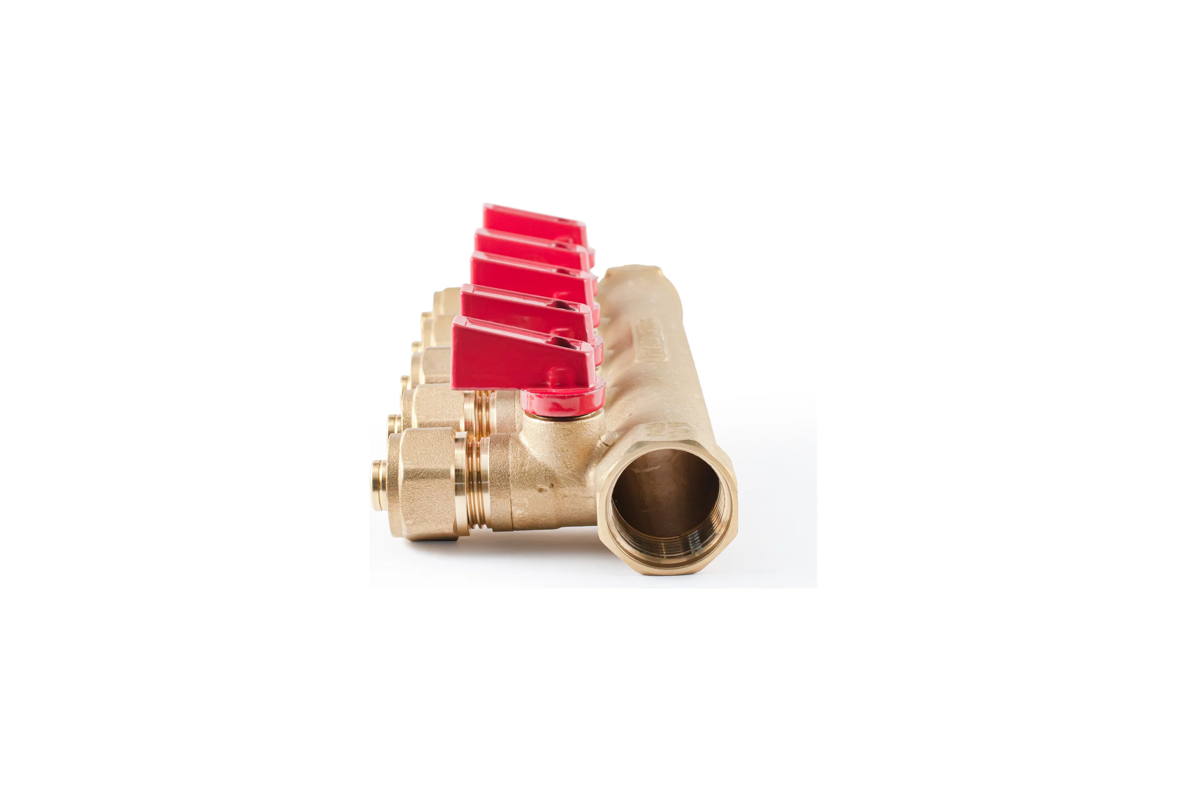 Коллектор с шаровыми кранами PROFACTOR в/н 3/4" х 5 вых 16 цанга PF MVP 266.5