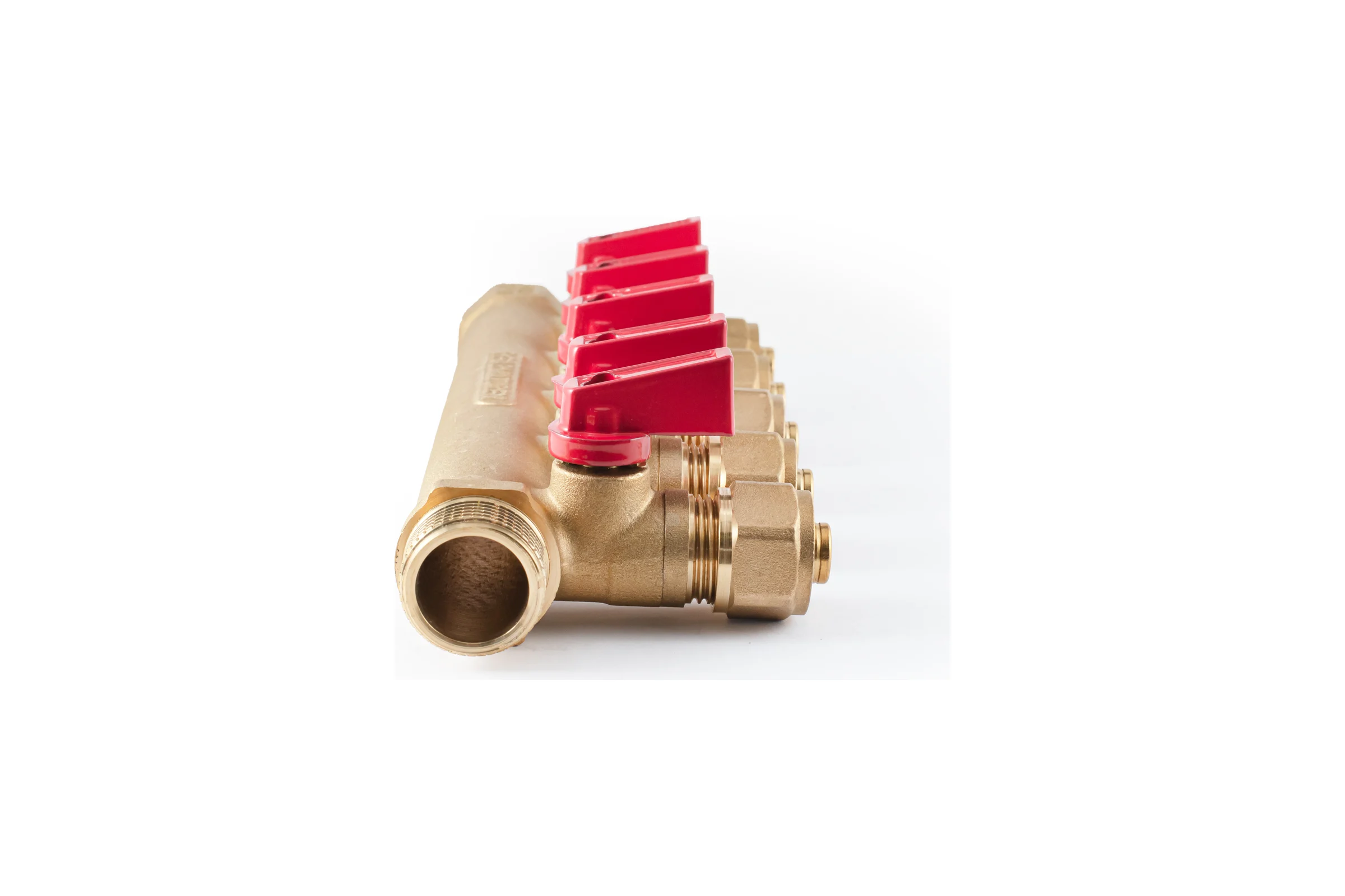 Коллектор с шаровыми кранами PROFACTOR в/н 3/4" х 5 вых 16 цанга PF MVP 266.5