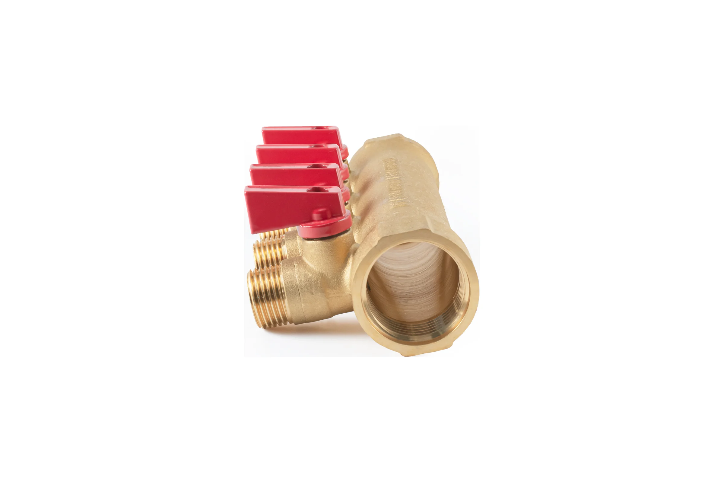 Коллектор с шаровыми кранами PROFACTOR в/н 1" х 4 вых 1/2"нар PF MV 265.4
