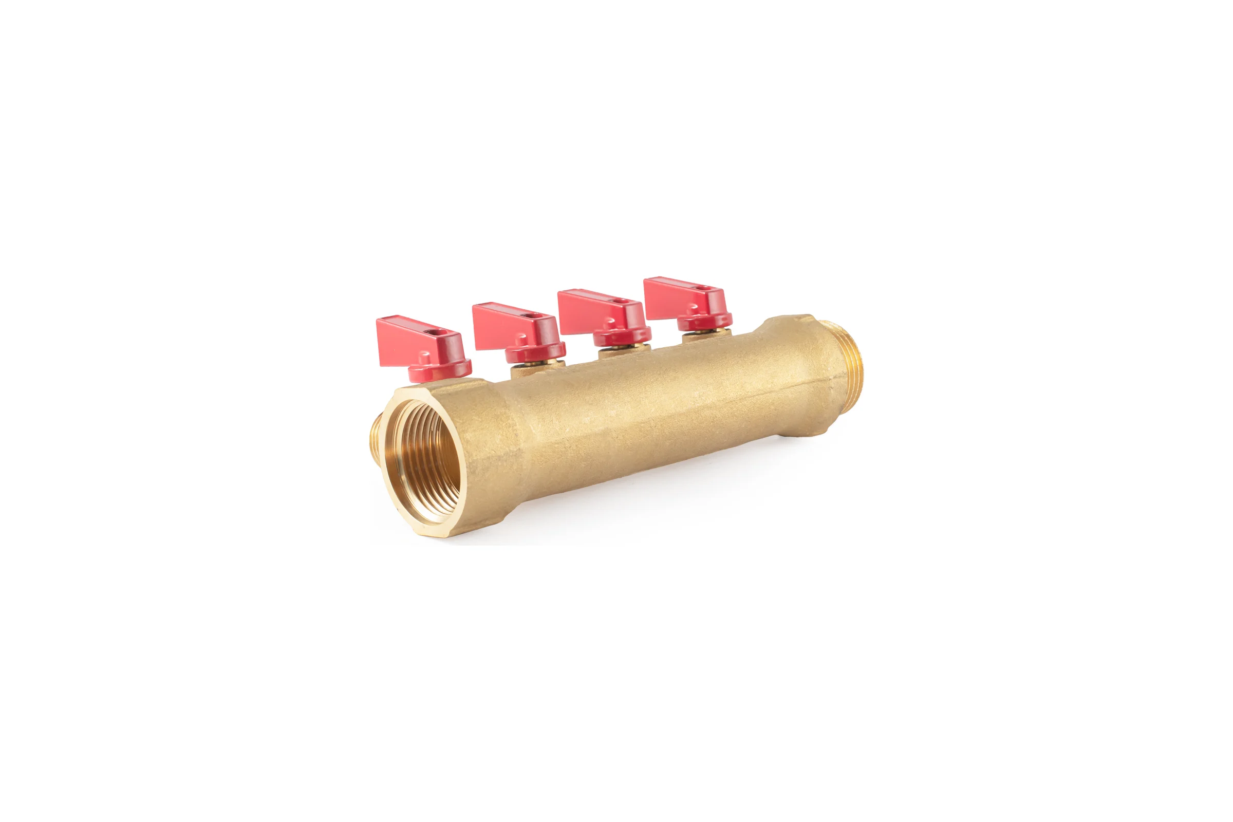 Коллектор с шаровыми кранами PROFACTOR в/н 1" х 4 вых 1/2"нар PF MV 265.4