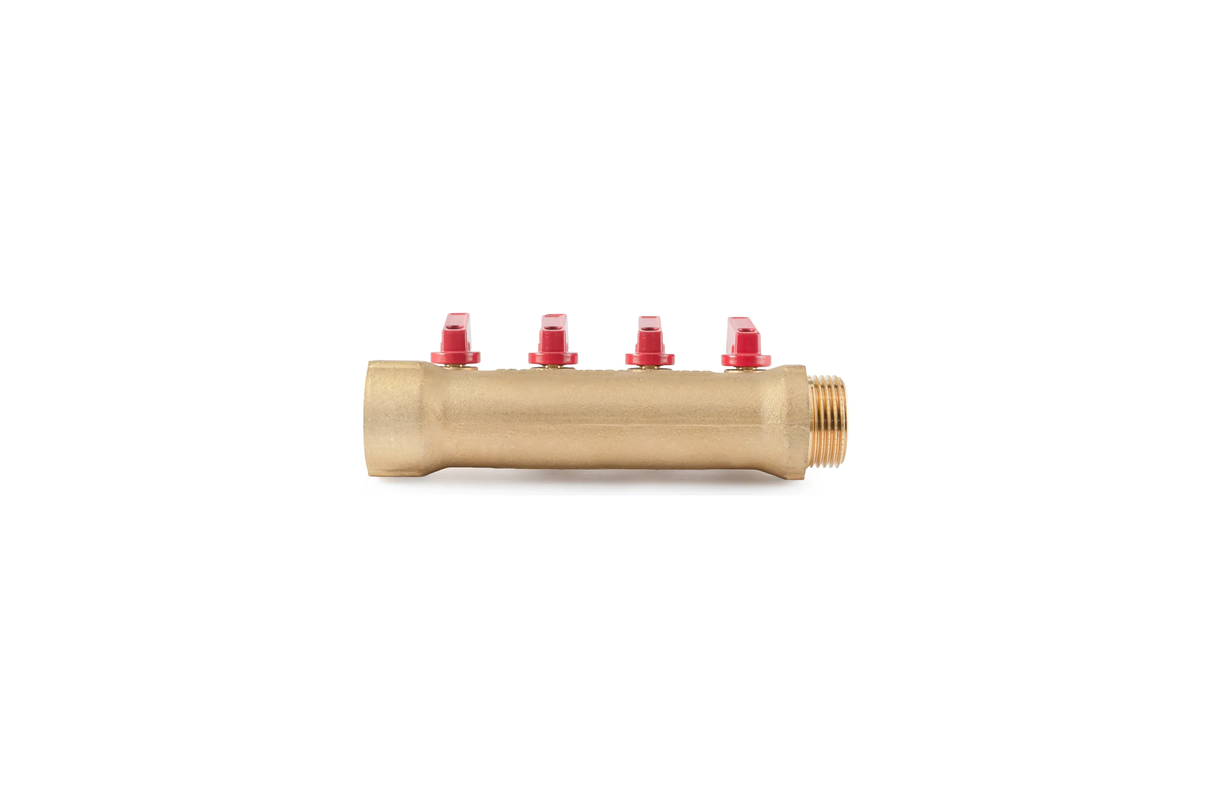 Коллектор с шаровыми кранами PROFACTOR в/н 1" х 4 вых 1/2"нар PF MV 265.4