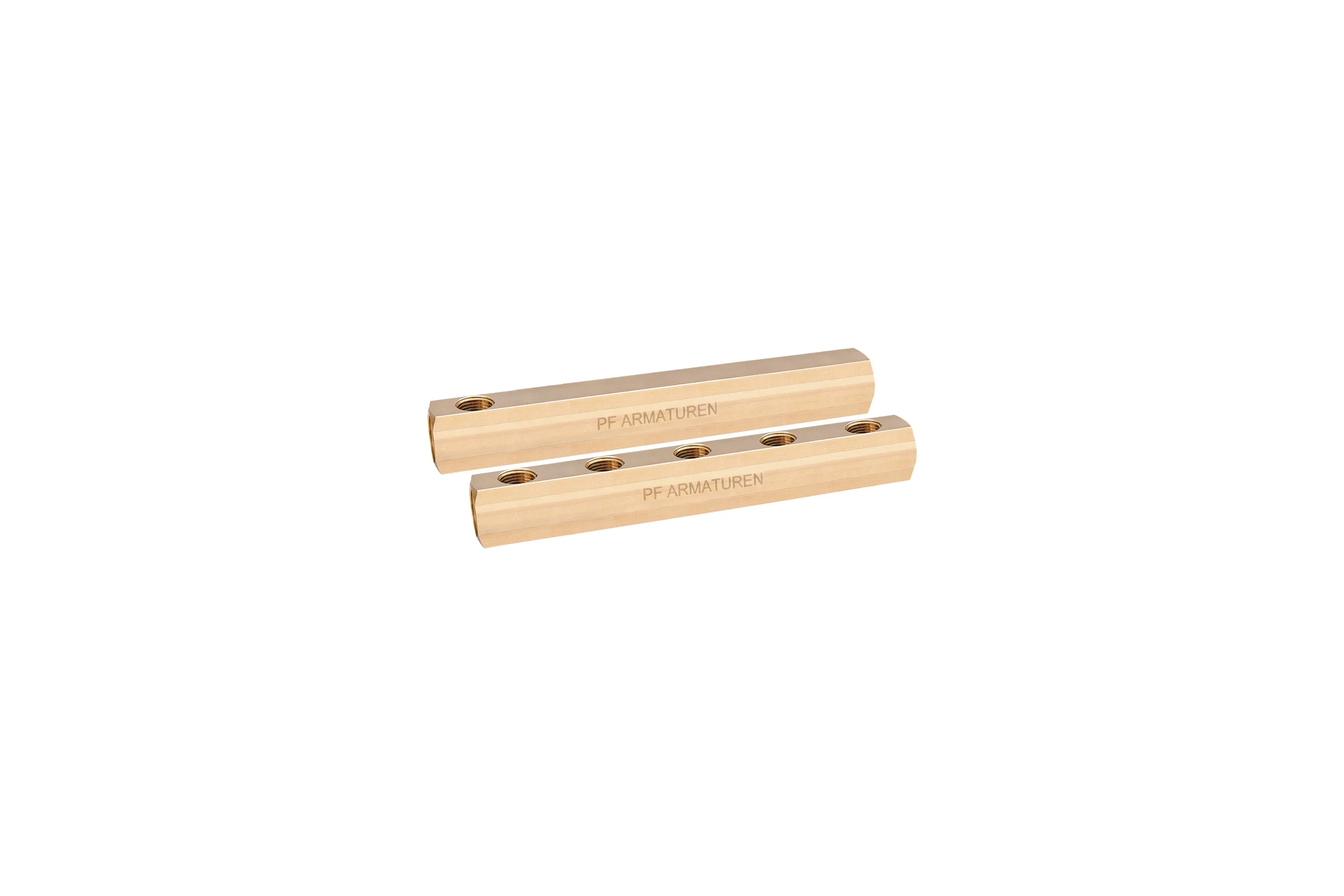 Коллектор PROFACTOR латунный, односторонний в/в 3/4" х 5 вых 1/2"вн  PF MF 258.5