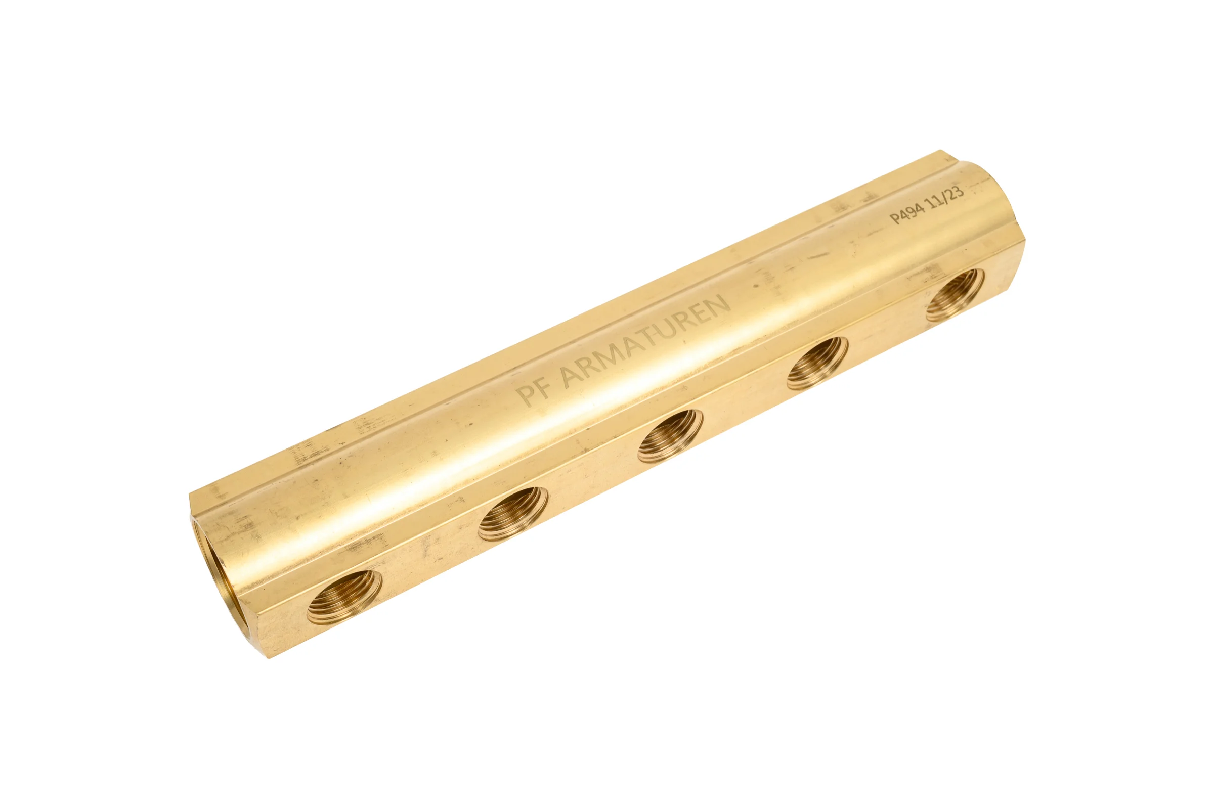 Коллектор PROFACTOR латунный? двусторонний в/в 1" х 5 вых 1/2"вн PF MF 260.5