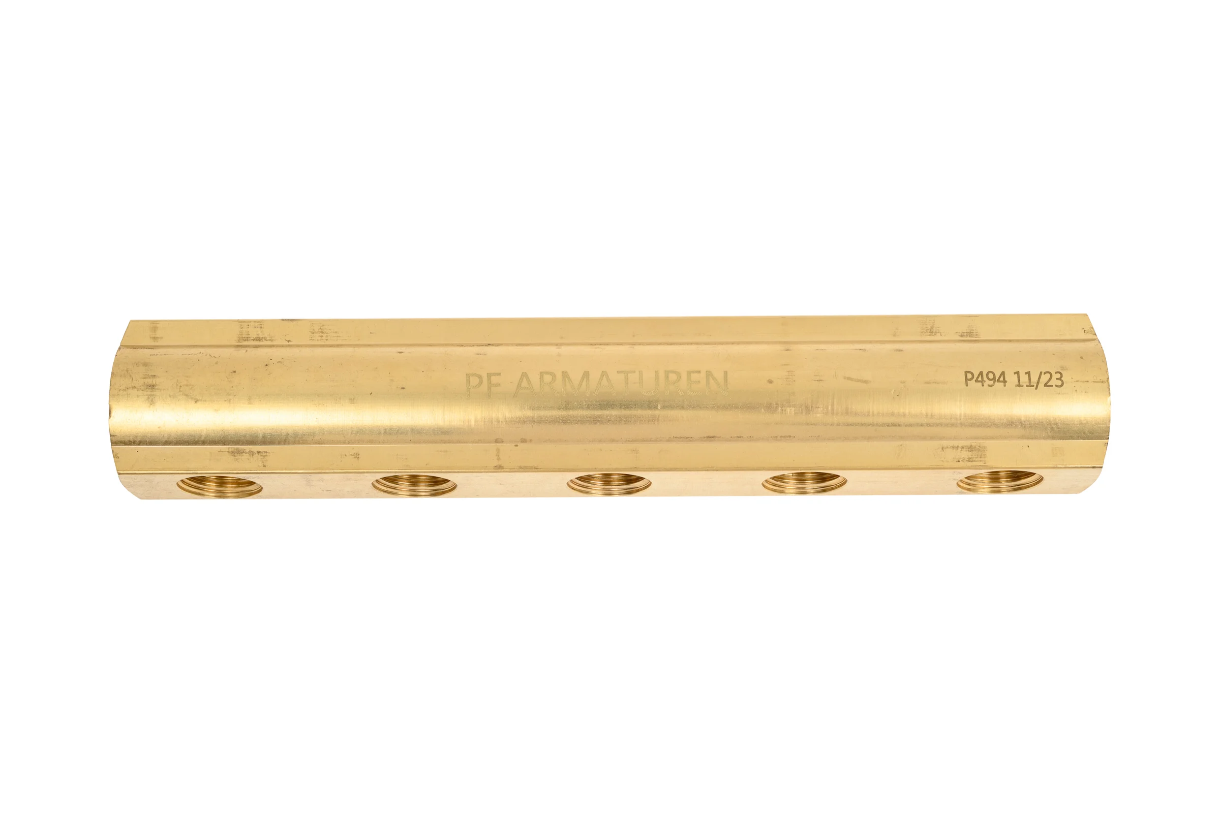 Коллектор PROFACTOR латунный? двусторонний в/в 1" х 5 вых 1/2"вн PF MF 260.5