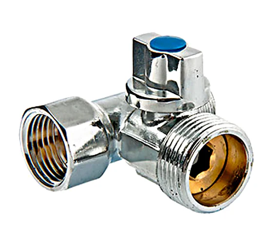 Тройник с шаровым краном VT256 (1/2"х3/4"х1/2") для трубопровода VALTEC 00000129