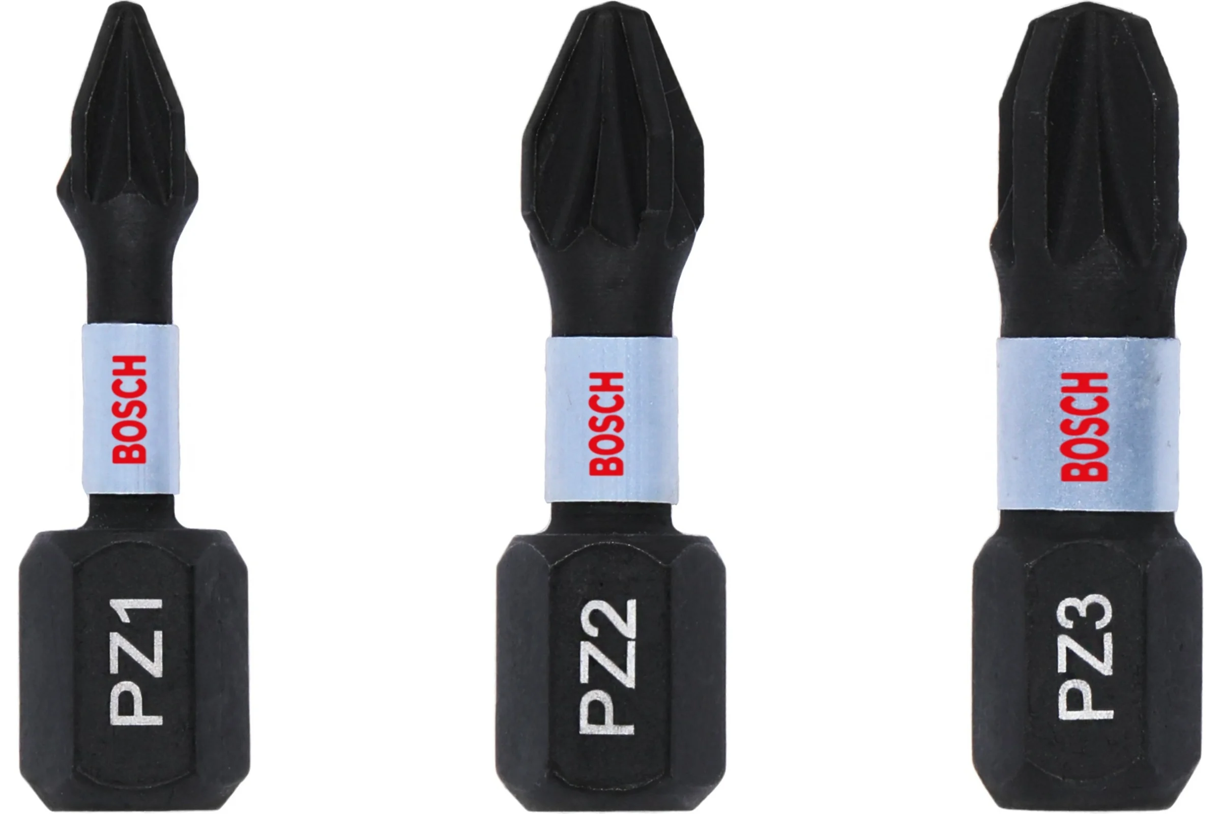 Биты Impact Control 3 шт, 25 мм, PZ1, PZ2, PZ3 Bosch 2608522471