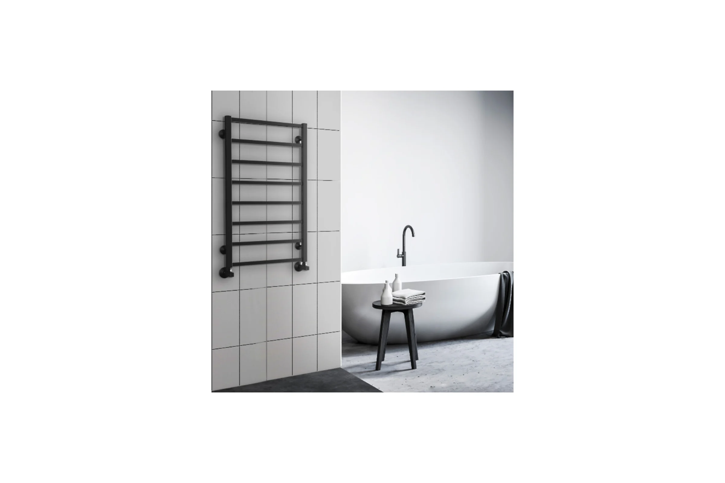 Водяной полотенцесушитель ROYAL THERMO Axel black П6 500x800 НС-1433983