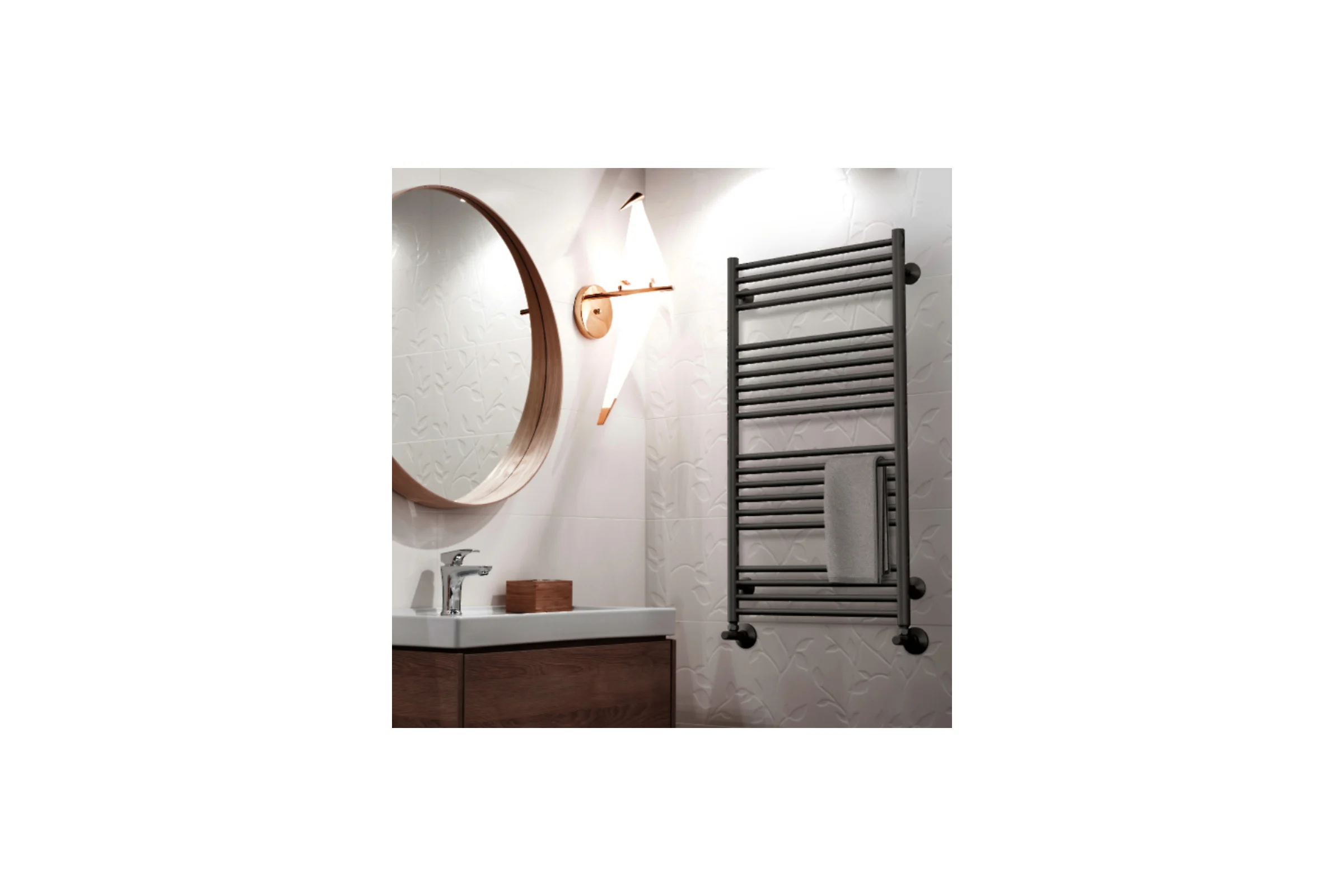 Водяной полотенцесушитель ROYAL THERMO Casa black П21 500x1200 НС-1434013
