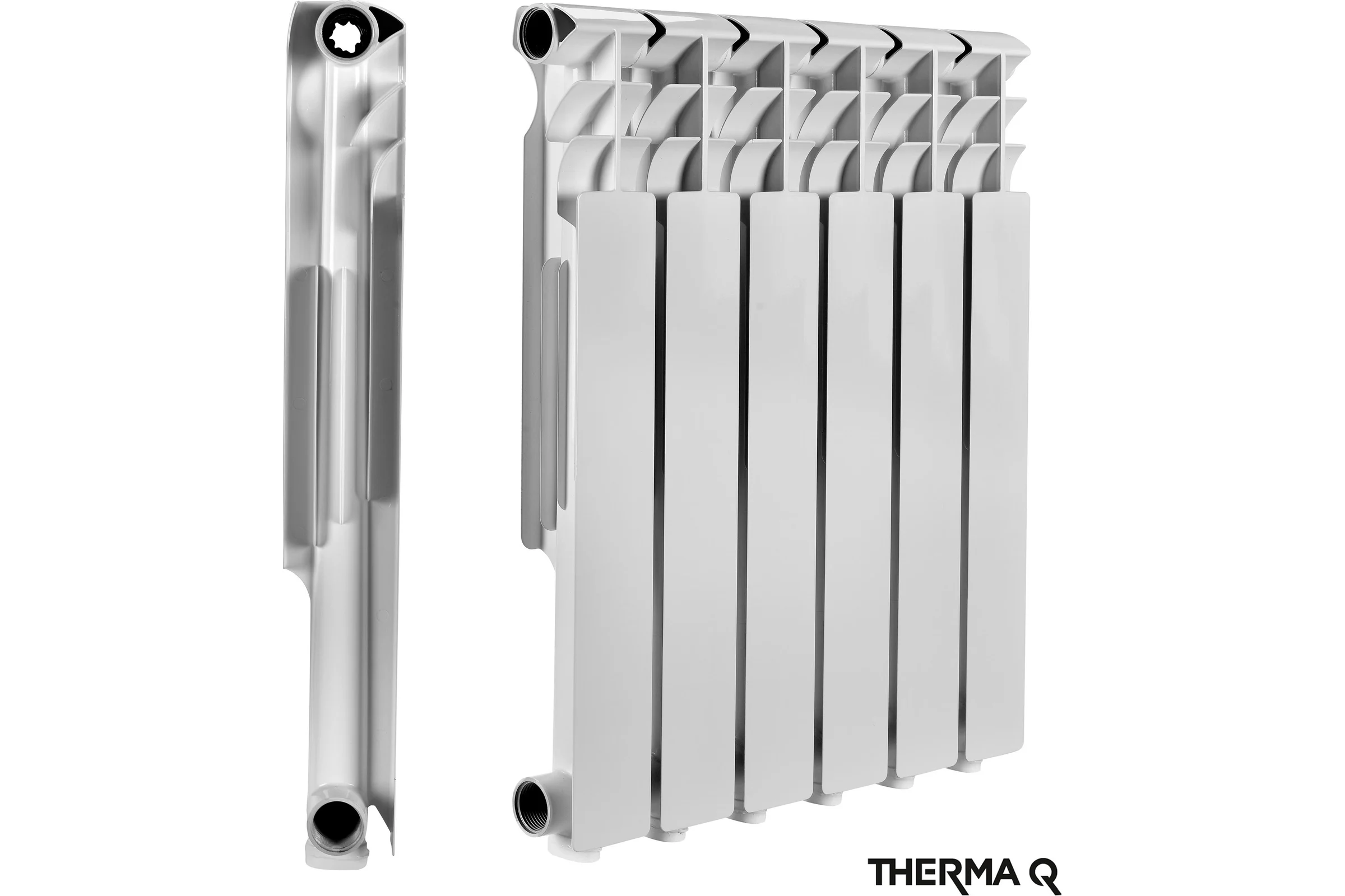 Алюминиевый радиатор THERMA Q1 500/80 6 секций МЕТАЛЛСЕРВИС 1223458
