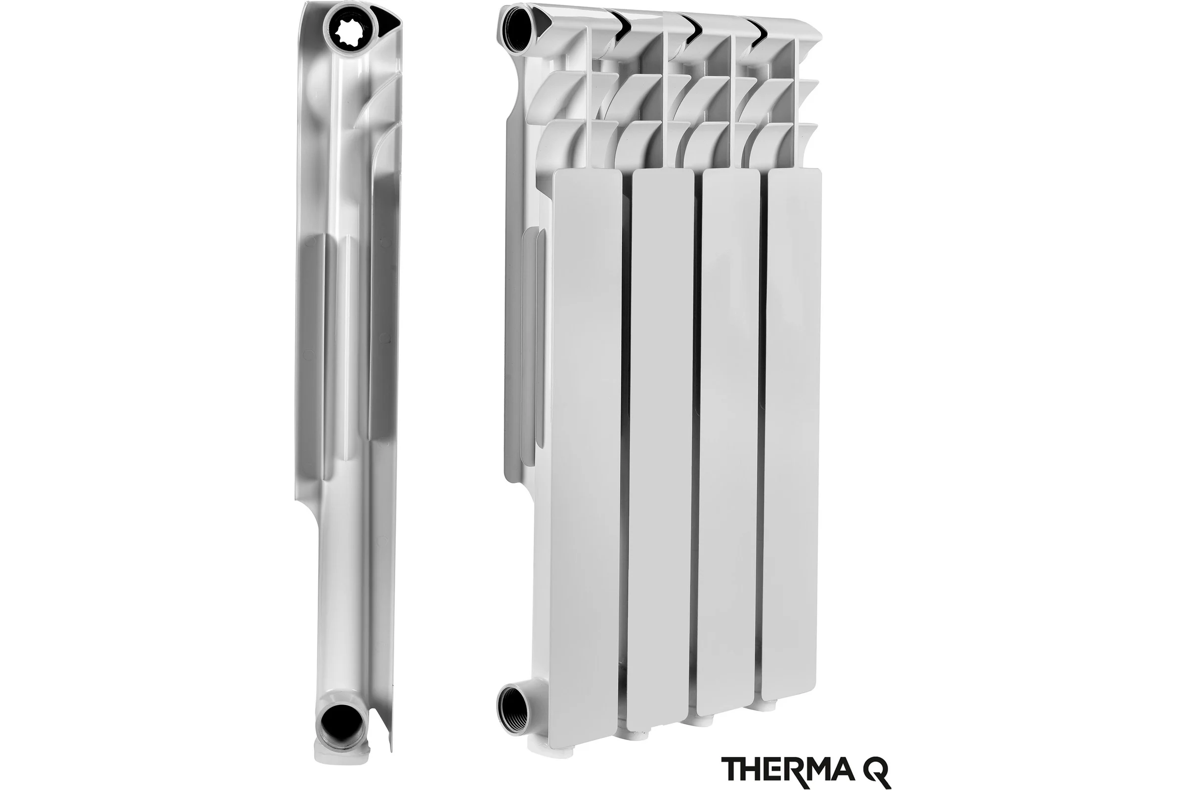 Алюминиевый радиатор МЕТАЛЛСЕРВИС THERMA Q1 500/80 4 секции 1223456