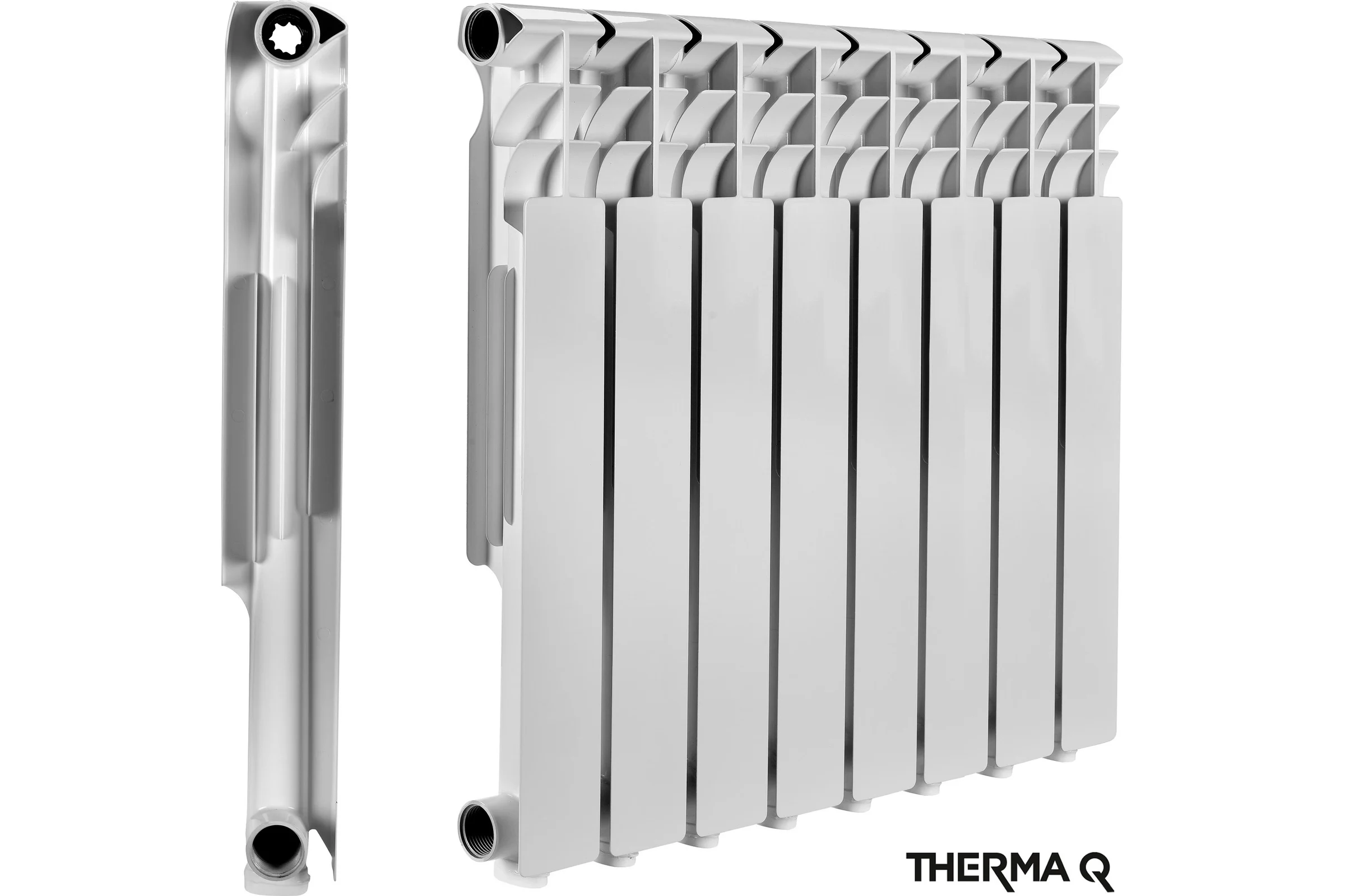 Алюминиевый радиатор МЕТАЛЛСЕРВИС THERMA Q1 500/80 8 секций 1223459