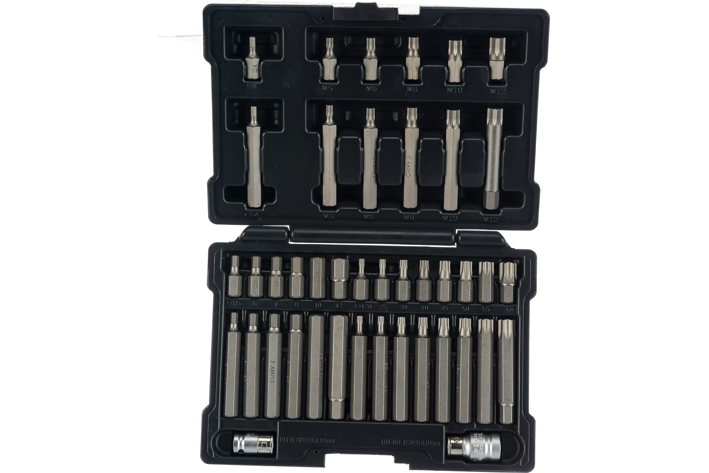 Набор бит STELS HEX, TORX, SPLINE, шестигранник 1/2"  42шт 11318