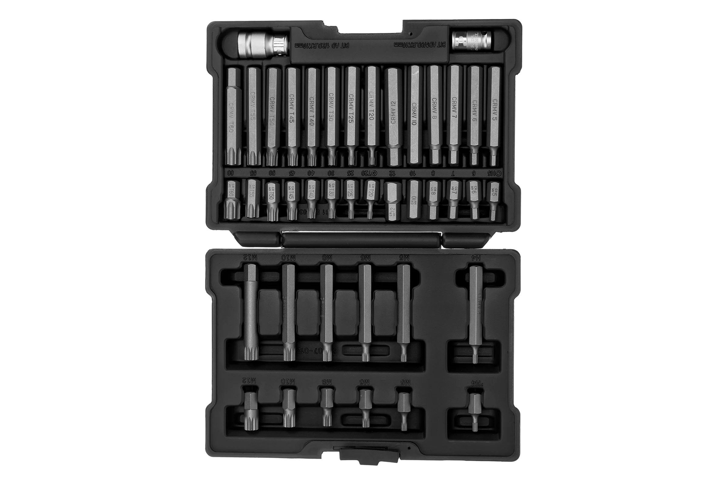 Набор бит STELS HEX, TORX, SPLINE, шестигранник 1/2"  42шт 11318