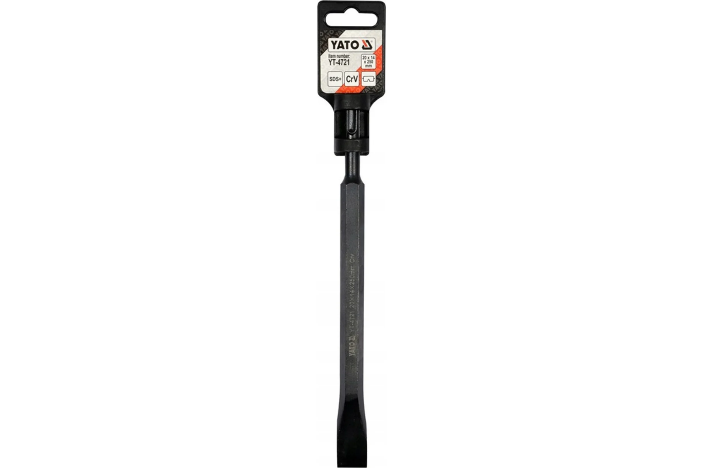 Долото узкое SDS-plus 20x14x250 мм, CrV YATO YT-4721