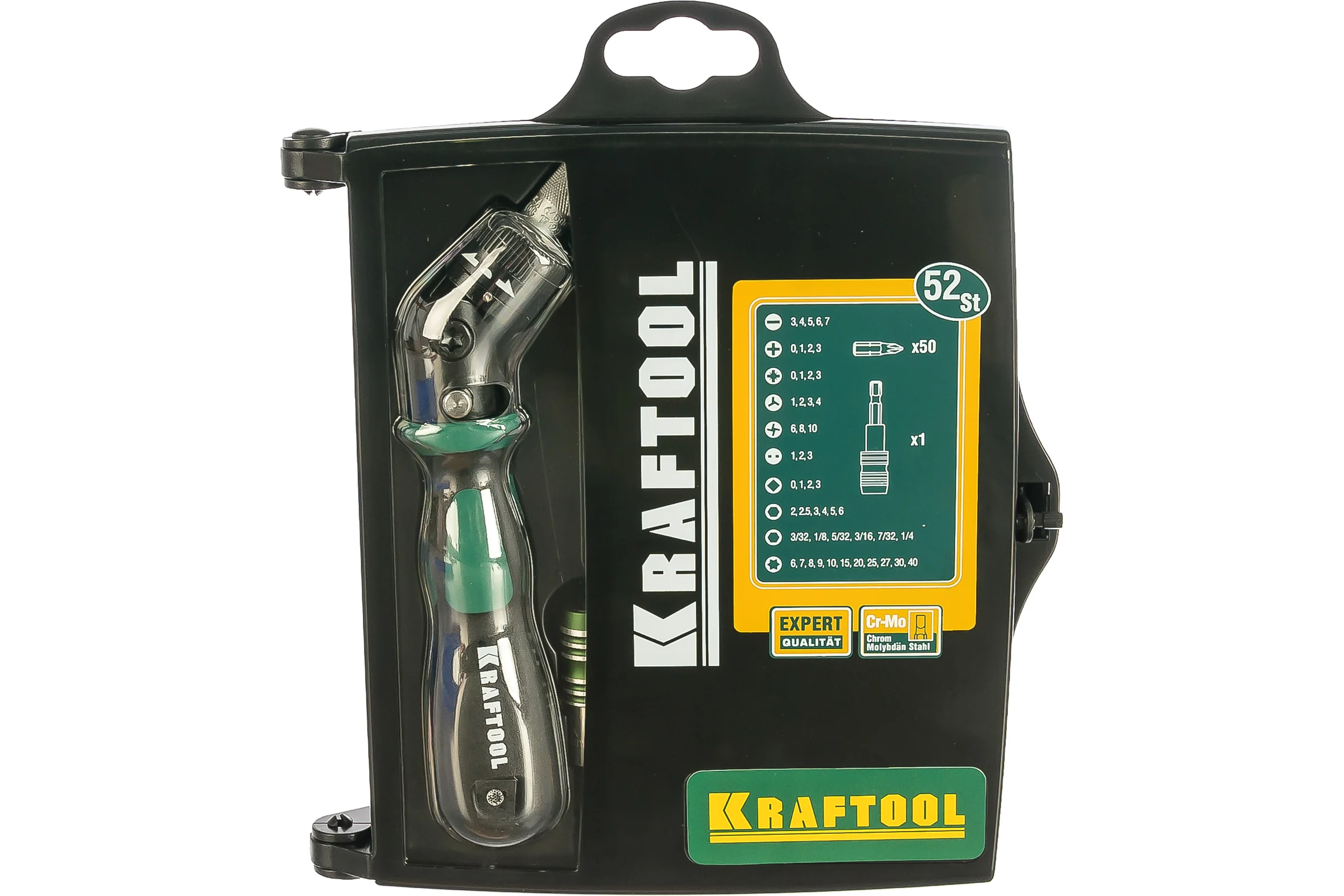 Реверсивно-рычажная отвертка Kraftool EXPERT 25555-H52
