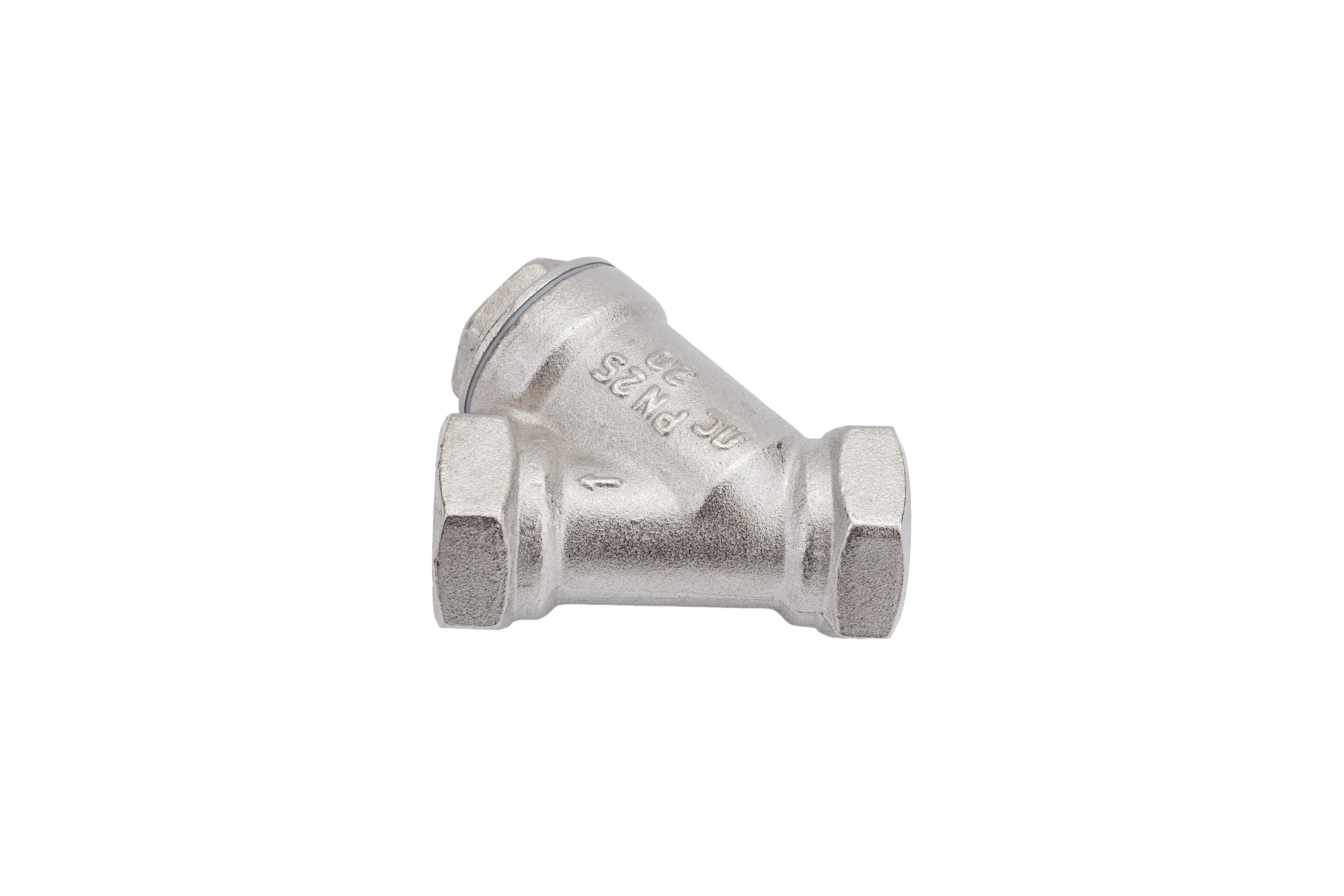 Сетчатый фильтр для газа VALFEX 3/4" ВР/ВР латунный под пломбу никелированный 46Б5фт VF.193.LN0.034.Bir