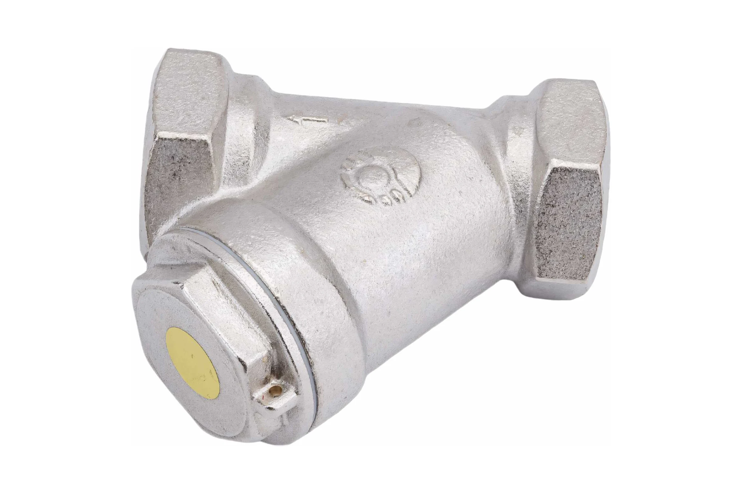 Сетчатый фильтр для газа VALFEX 3/4" ВР/ВР латунный под пломбу никелированный 46Б5фт VF.193.LN0.034.Bir