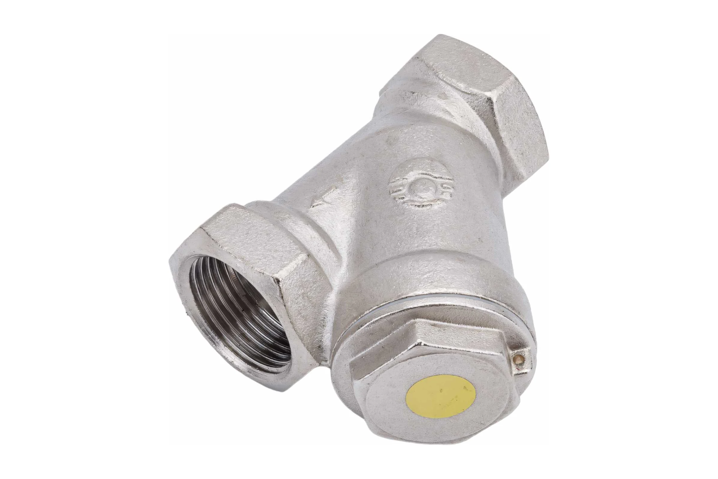 Сетчатый фильтр для газа VALFEX 3/4" ВР/ВР латунный под пломбу никелированный 46Б5фт VF.193.LN0.034.Bir