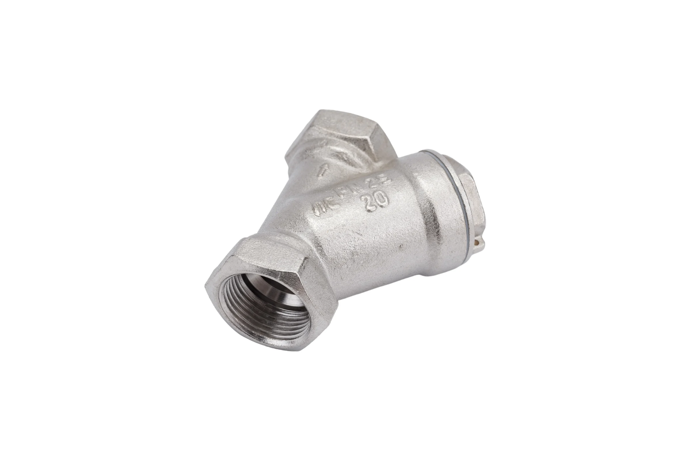 Сетчатый фильтр для газа VALFEX 3/4" ВР/ВР латунный под пломбу никелированный 46Б5фт VF.193.LN0.034.Bir