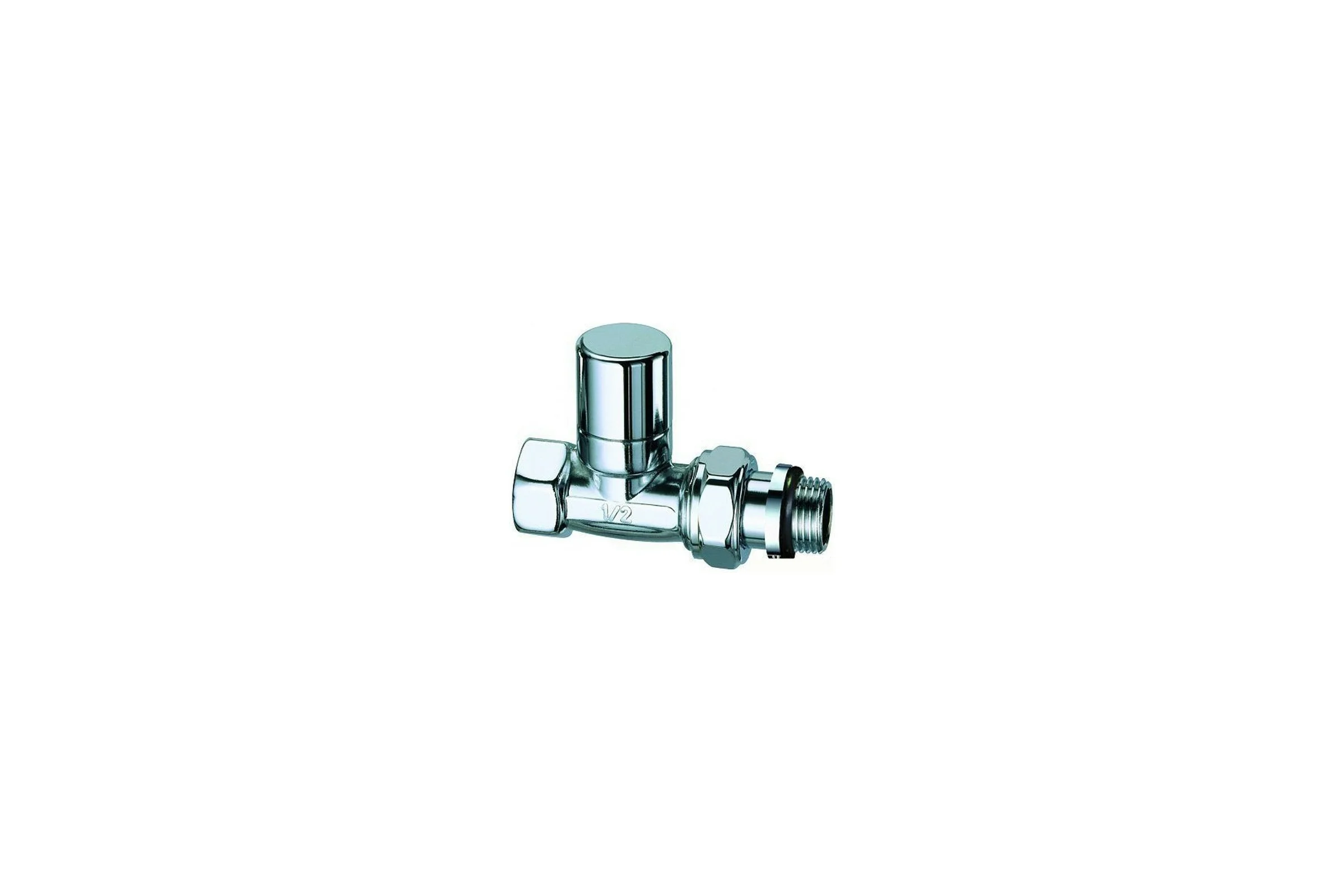 Запорный прямой вентиль FAR 1/2"ВР, серебро, EPDM FL 0245 12P
