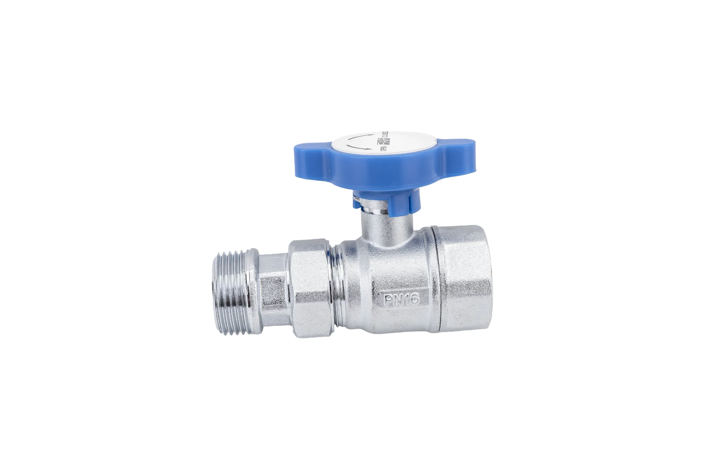 Шаровой кран FARс американкой, хром, 1", синяя ручка FS 3052 1B