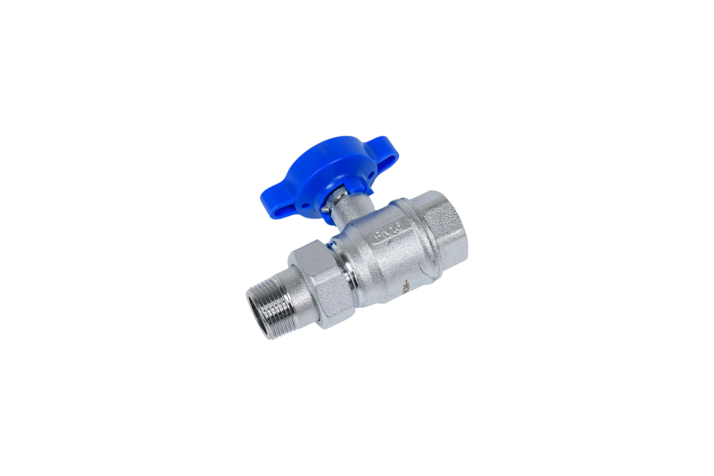 Шаровой кран FARс американкой, хром, 3/4", синяя ручка FS 3052 34B