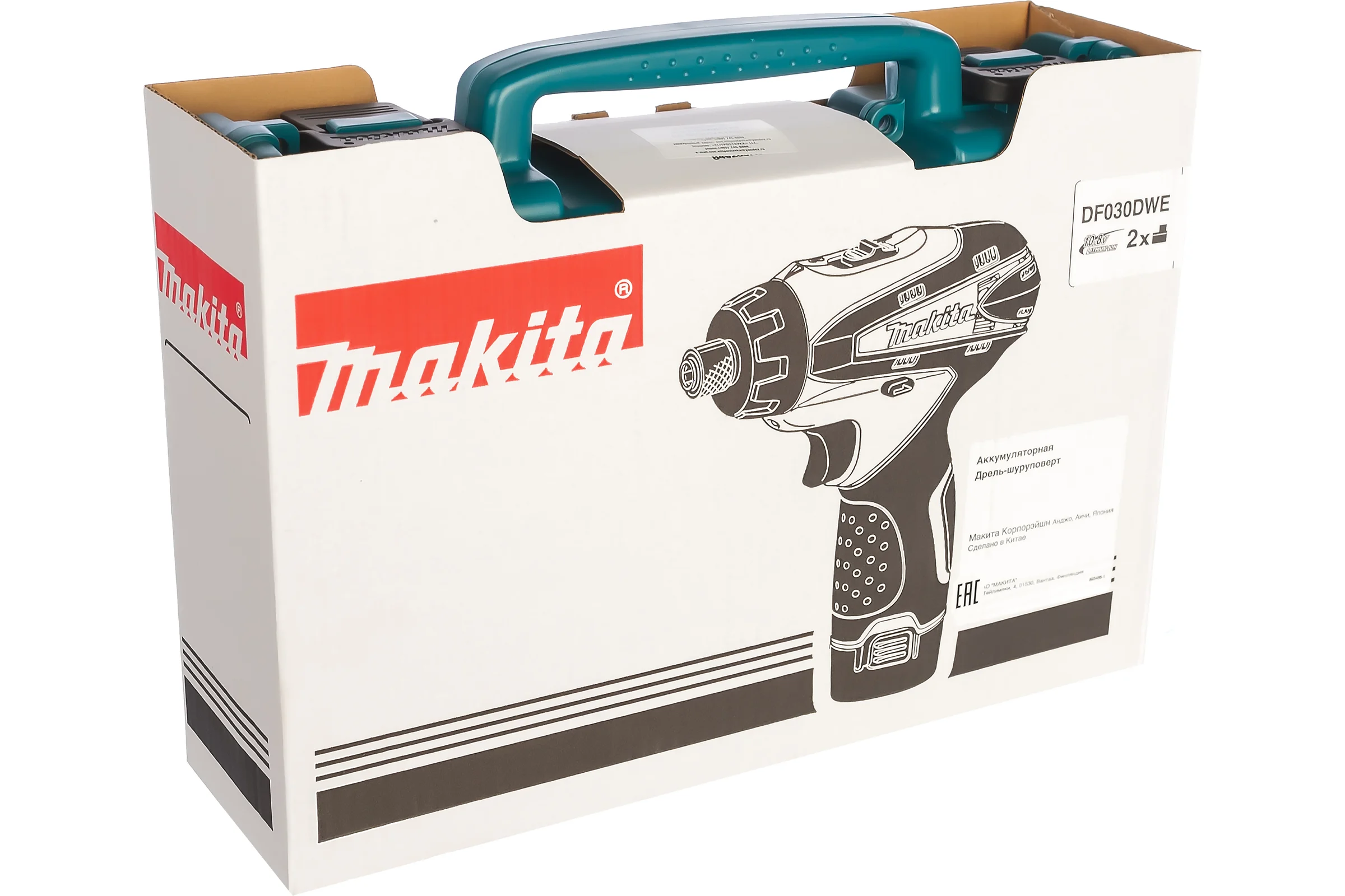 Аккумуляторный шуруповерт Makita DF 030 DWE