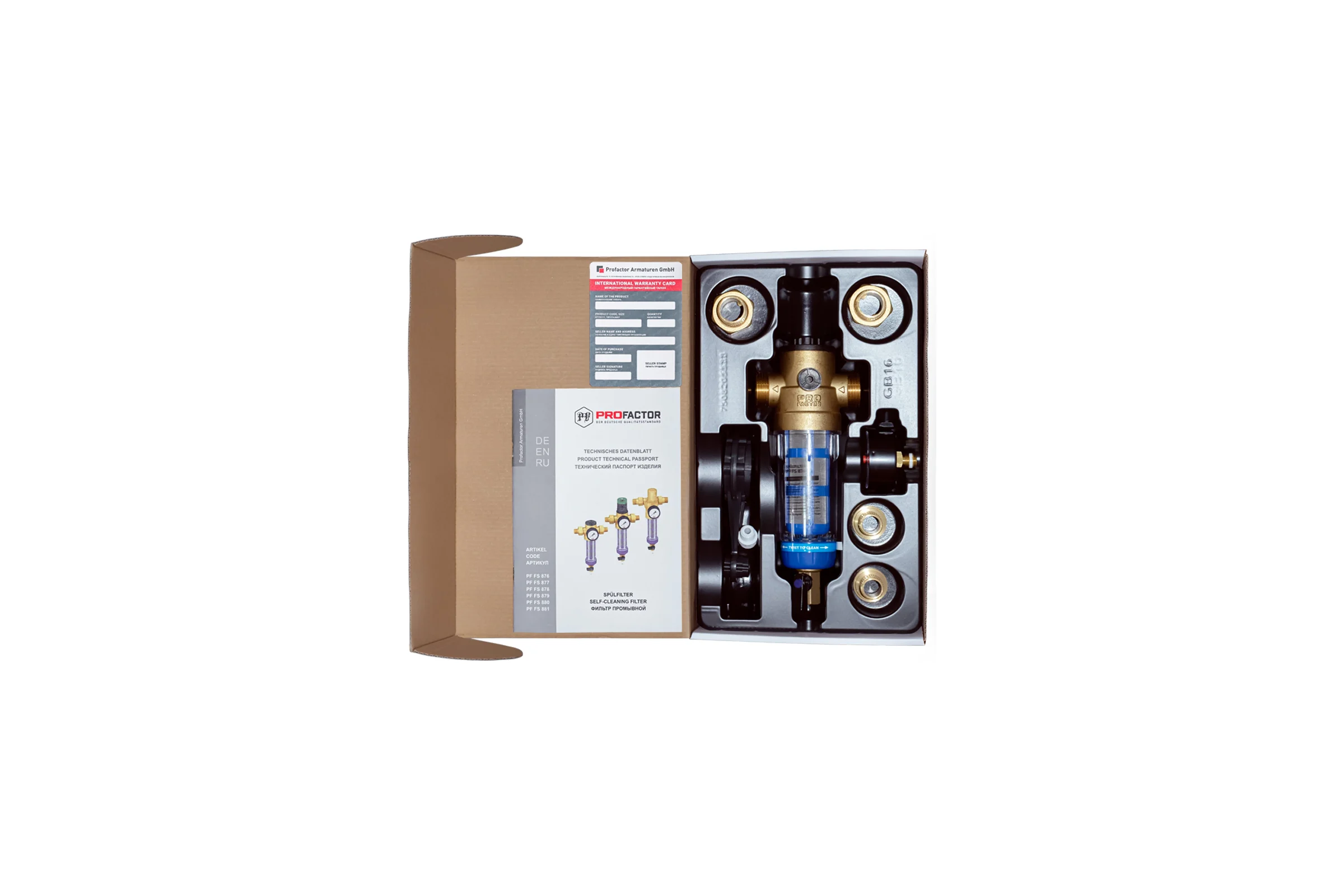 Фильтр с системой очистки PROFACTOR 1/2"-3/4" PF FS 876