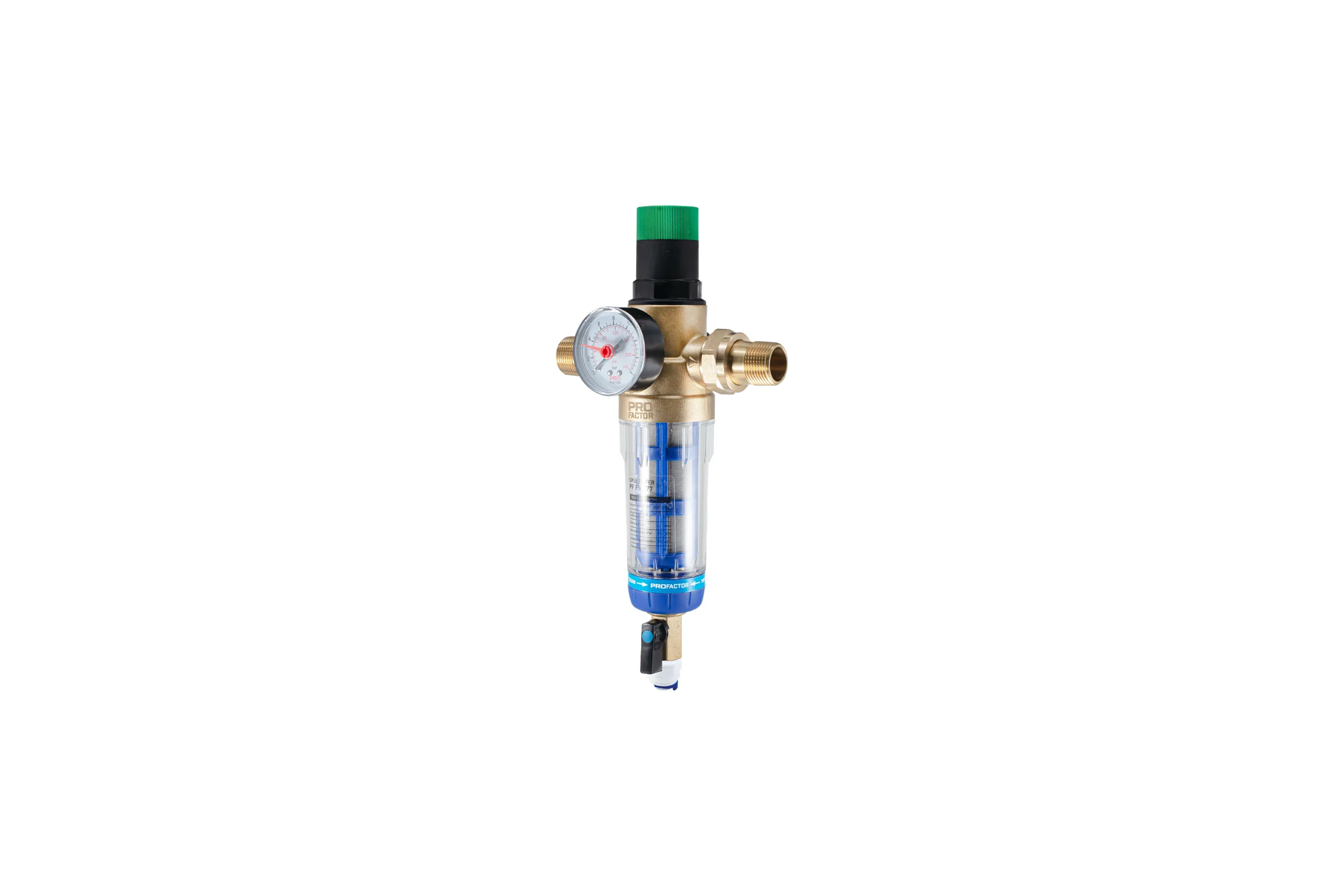 Фильтр с системой очистки и регулятором давления PROFACTOR 1/2"-3/4" PF FS 877
