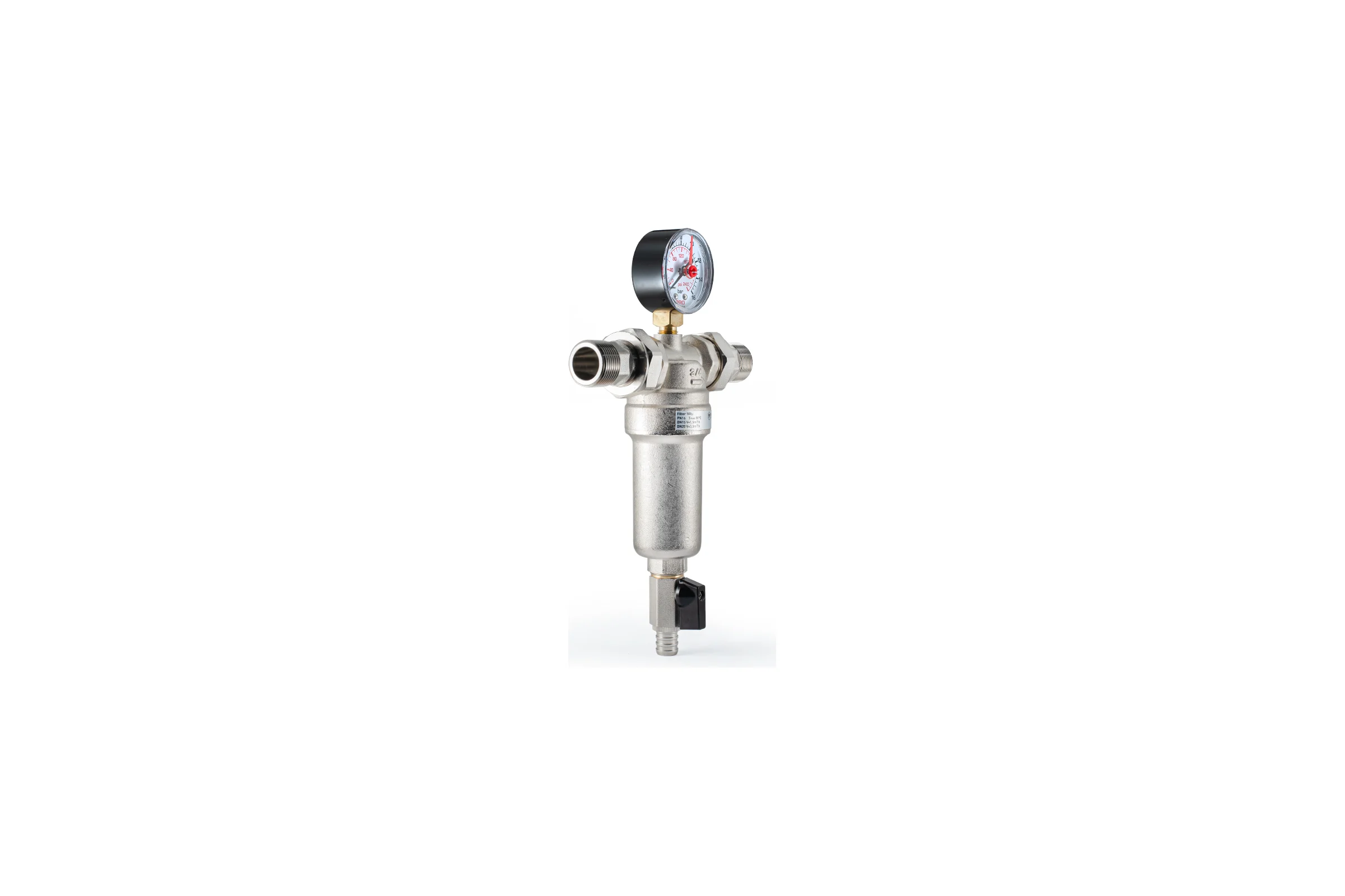 Фильтр промывной с манометром для горячей воды PROFACTOR 3/4" PF FS 239.20G