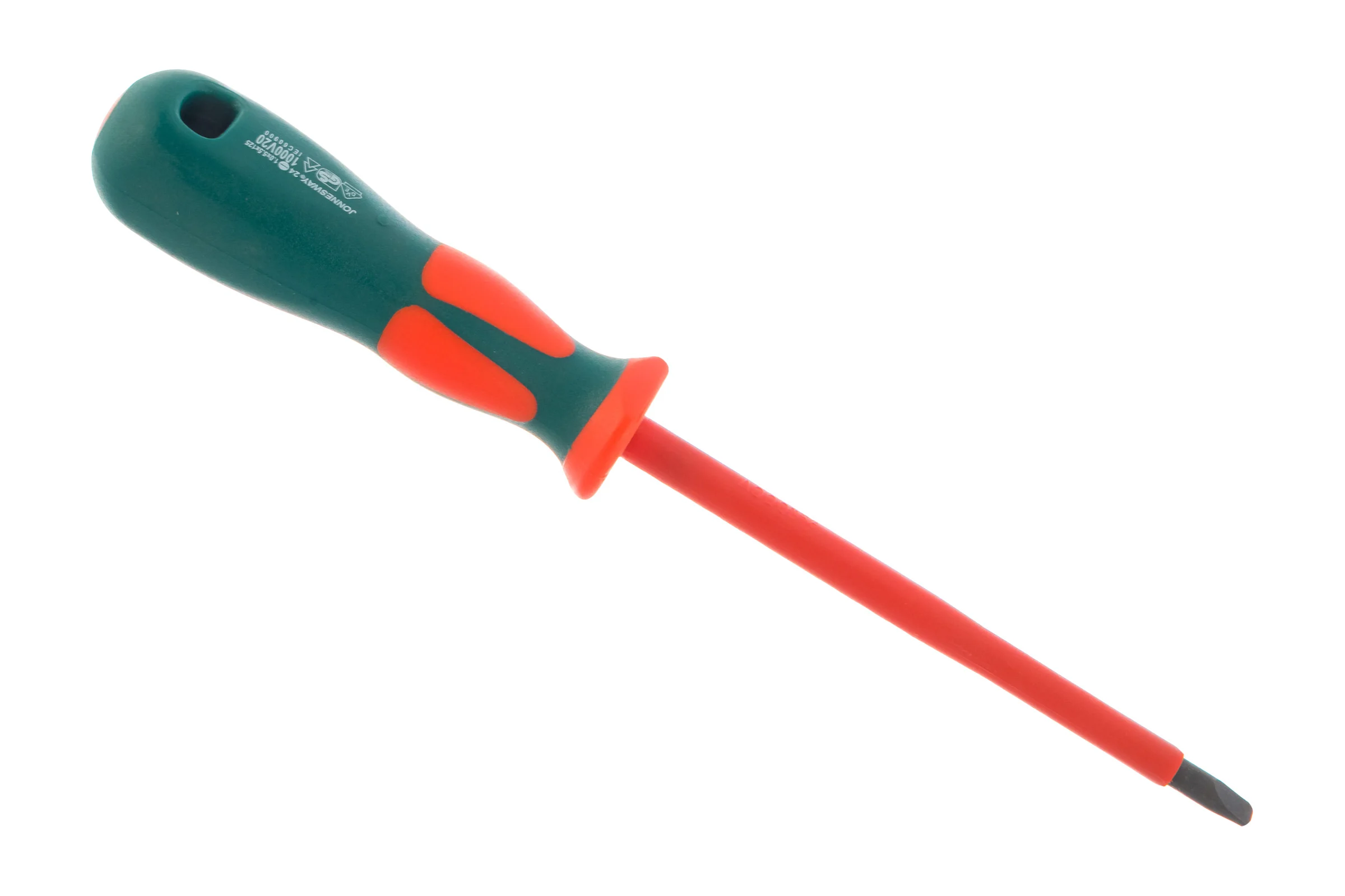 Шлицевая диэлектрическая отвертка Jonnesway, SL, DV13S5125 (D19S5125), 5,5х125мм