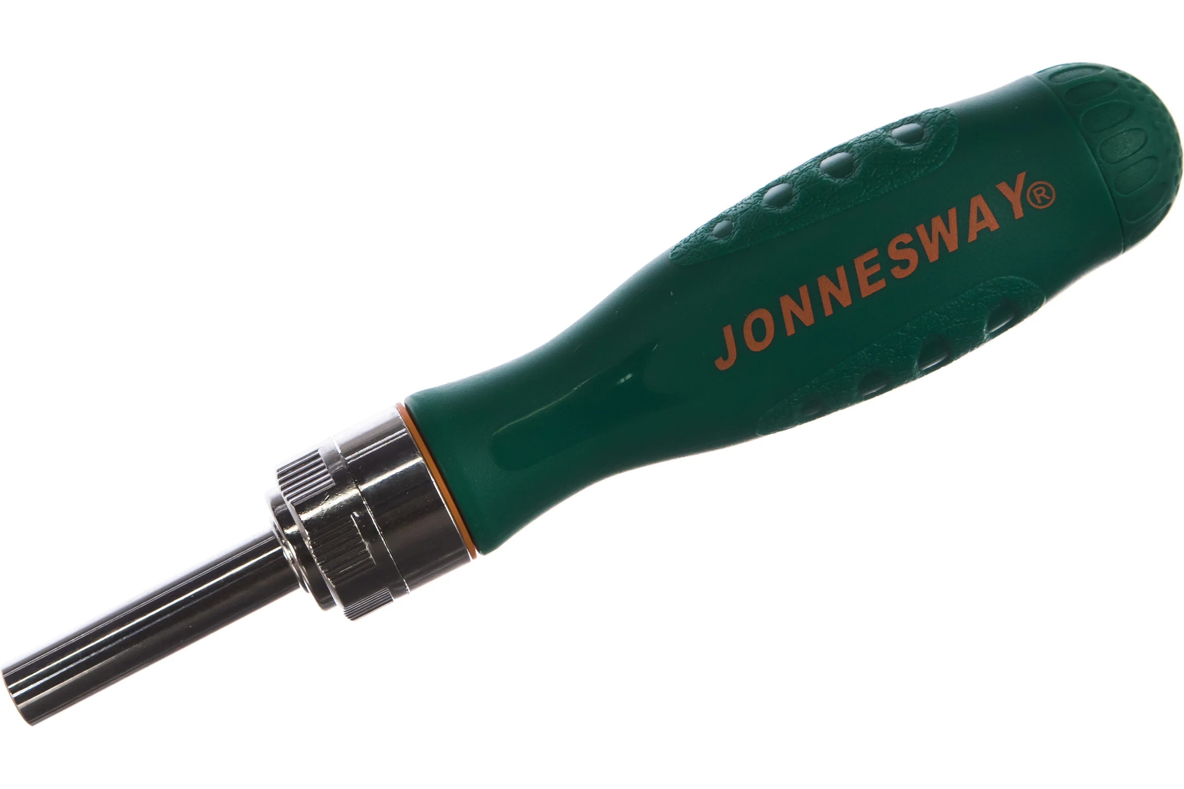 Трещоточная отверточная рукоятка с набором бит Jonnesway DR0107S
