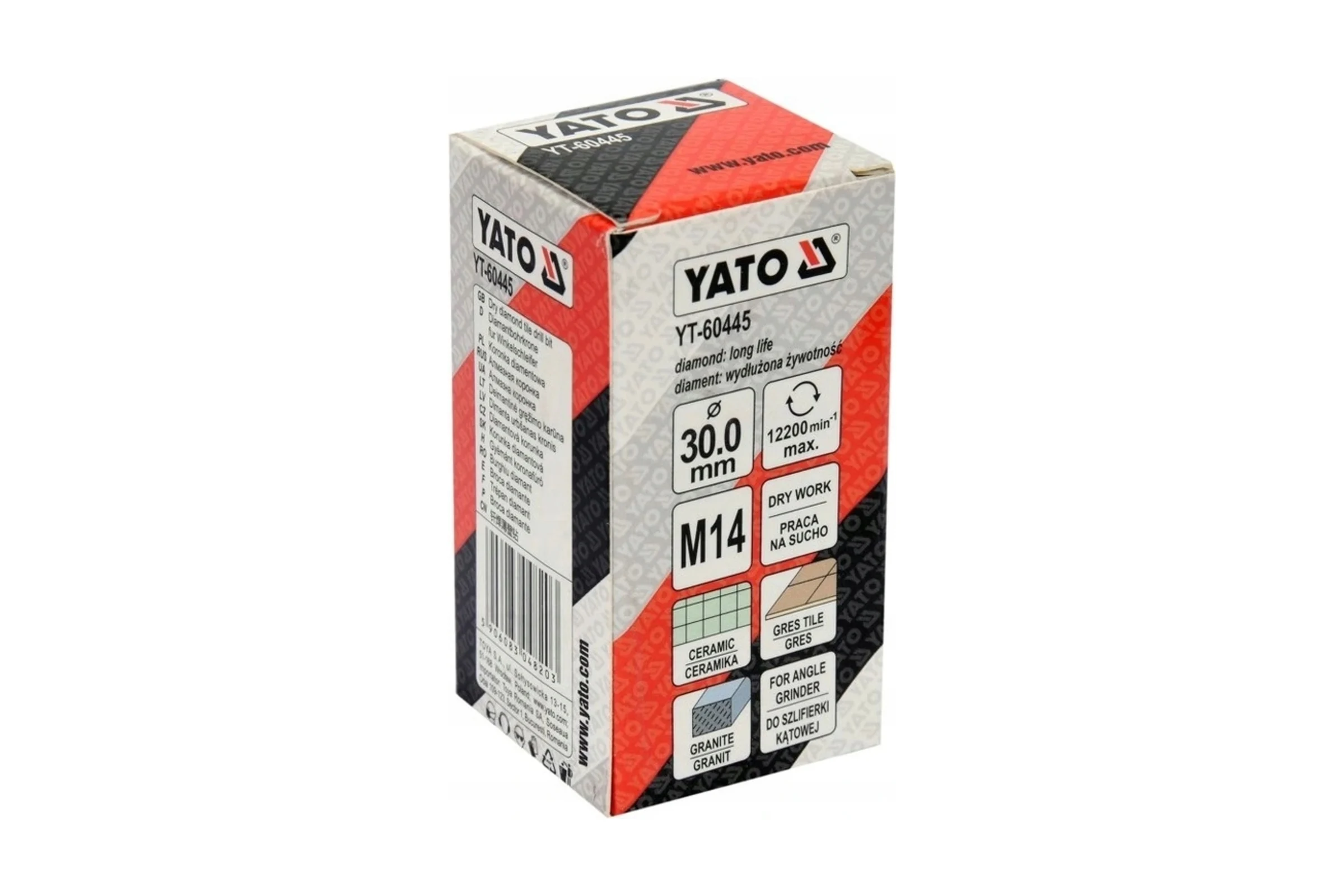 Коронка алмазная 30 мм YATO YT-60445