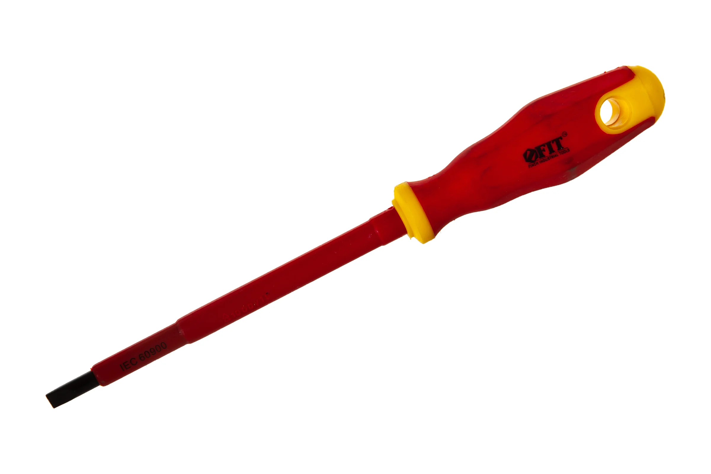 Изолированная отвертка CrV 1000V SL 5.5х125 мм FIT 55898