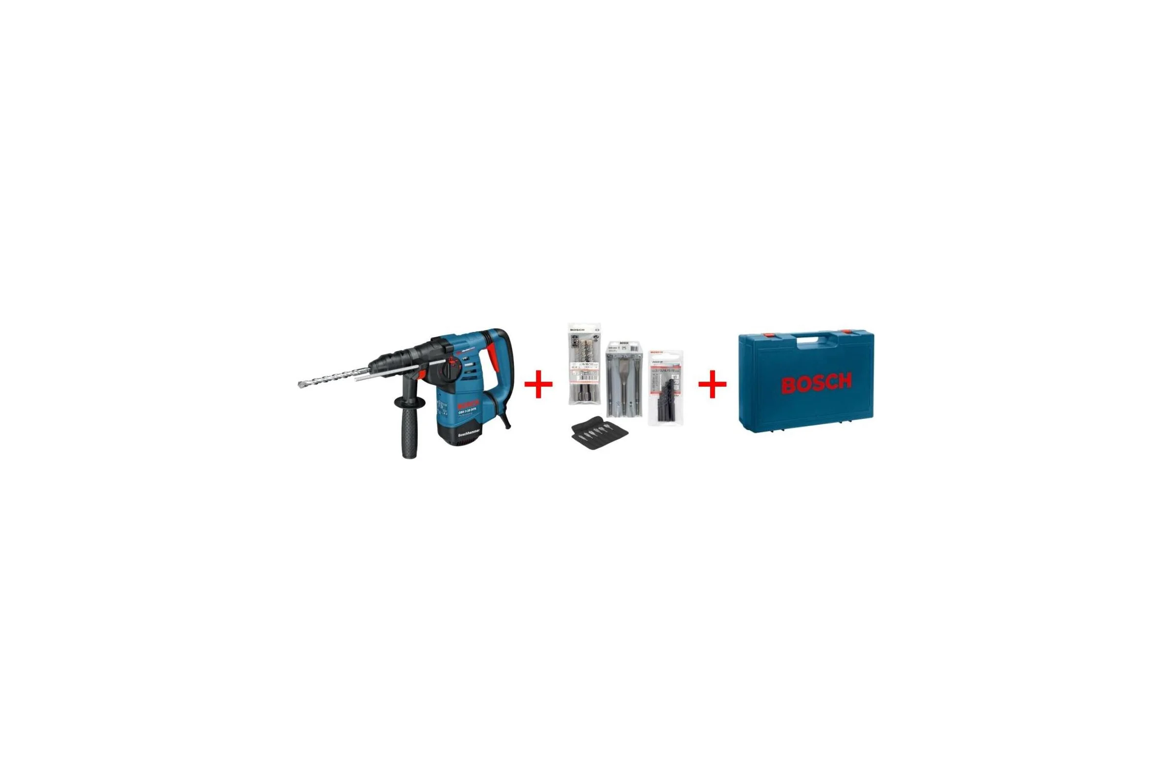 Перфоратор Bosch GBH 3-28 DFR Professional + набор оснастки 061124A002
