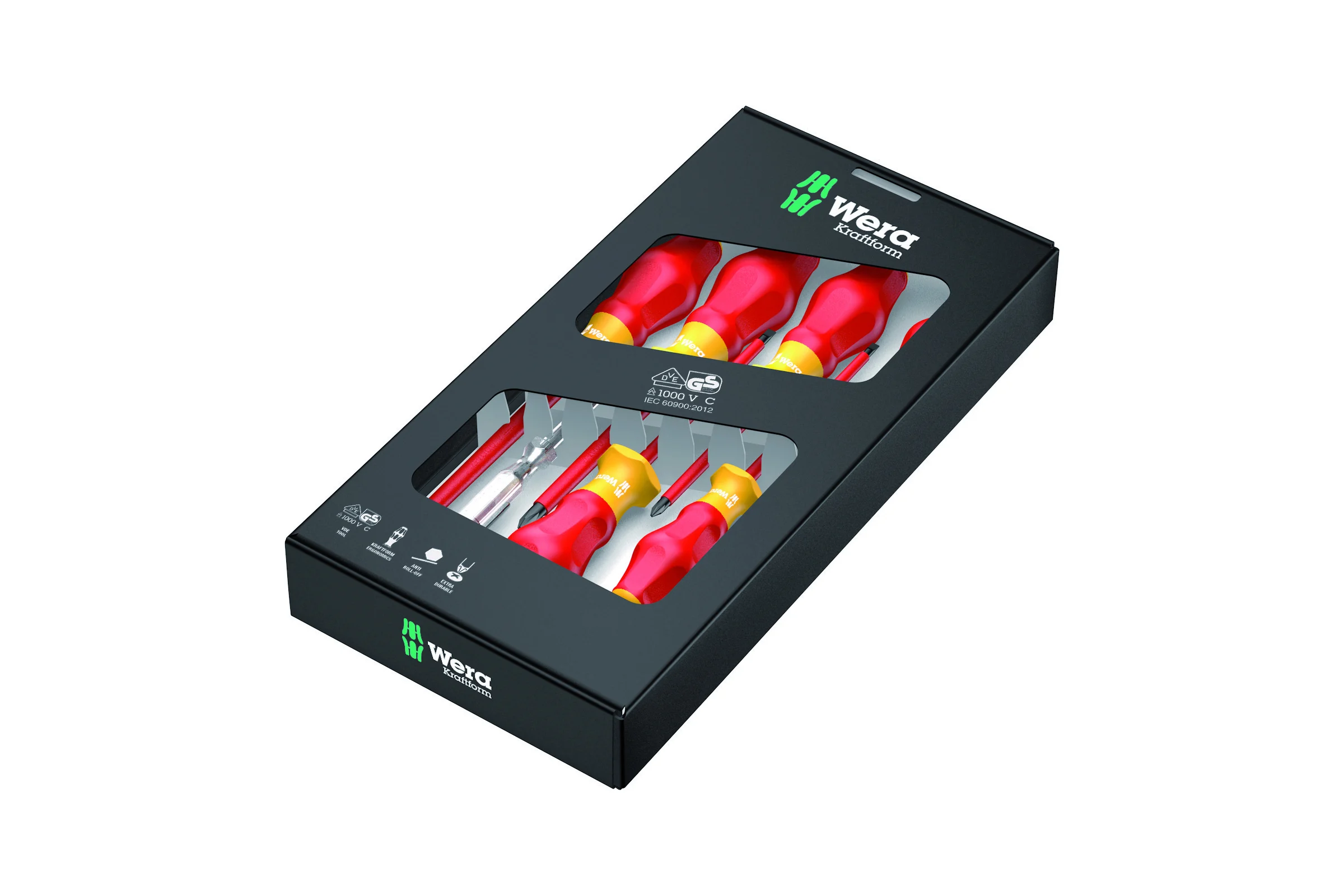 Набор диэлектрических отверток 1160i/1165i/7 SATZ 6TLG / 6 PCS WERA WE-031576