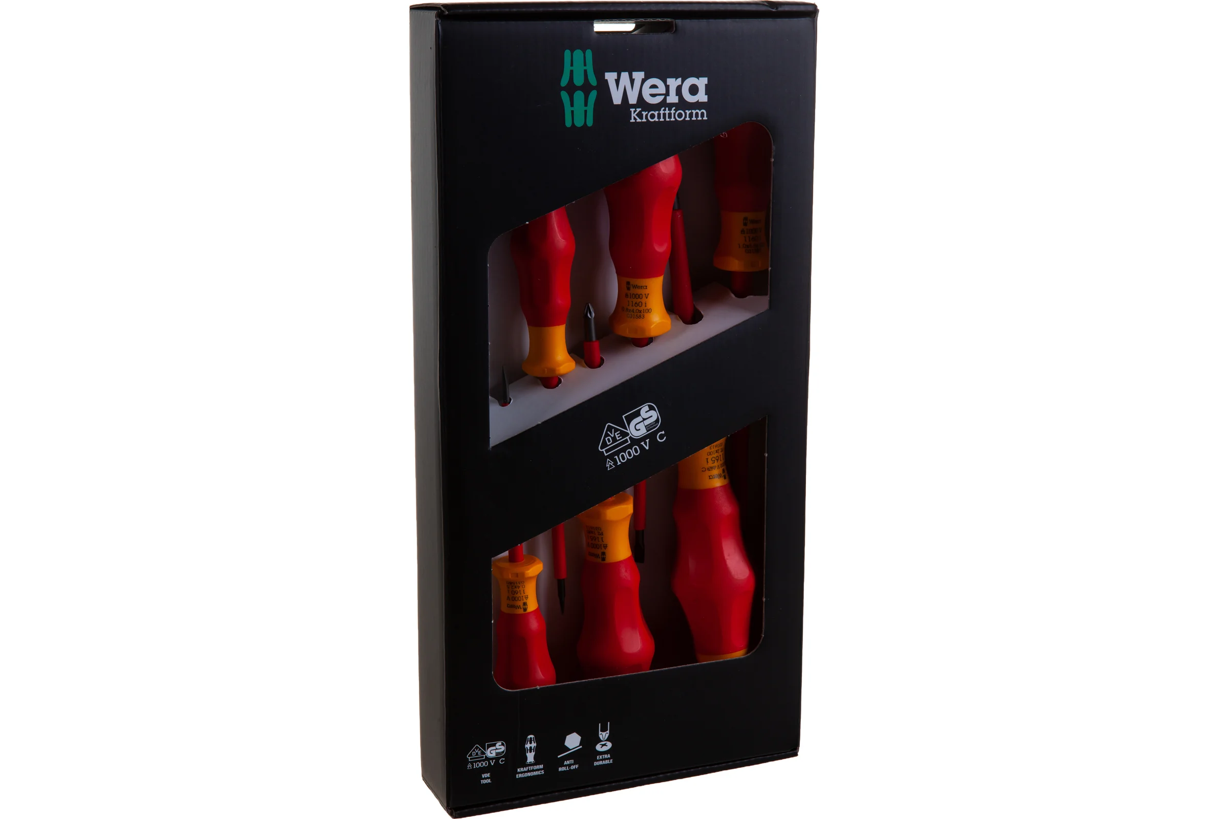 Набор диэлектрических отверток 1160i/1165i/7 SATZ 6TLG / 6 PCS WERA WE-031576