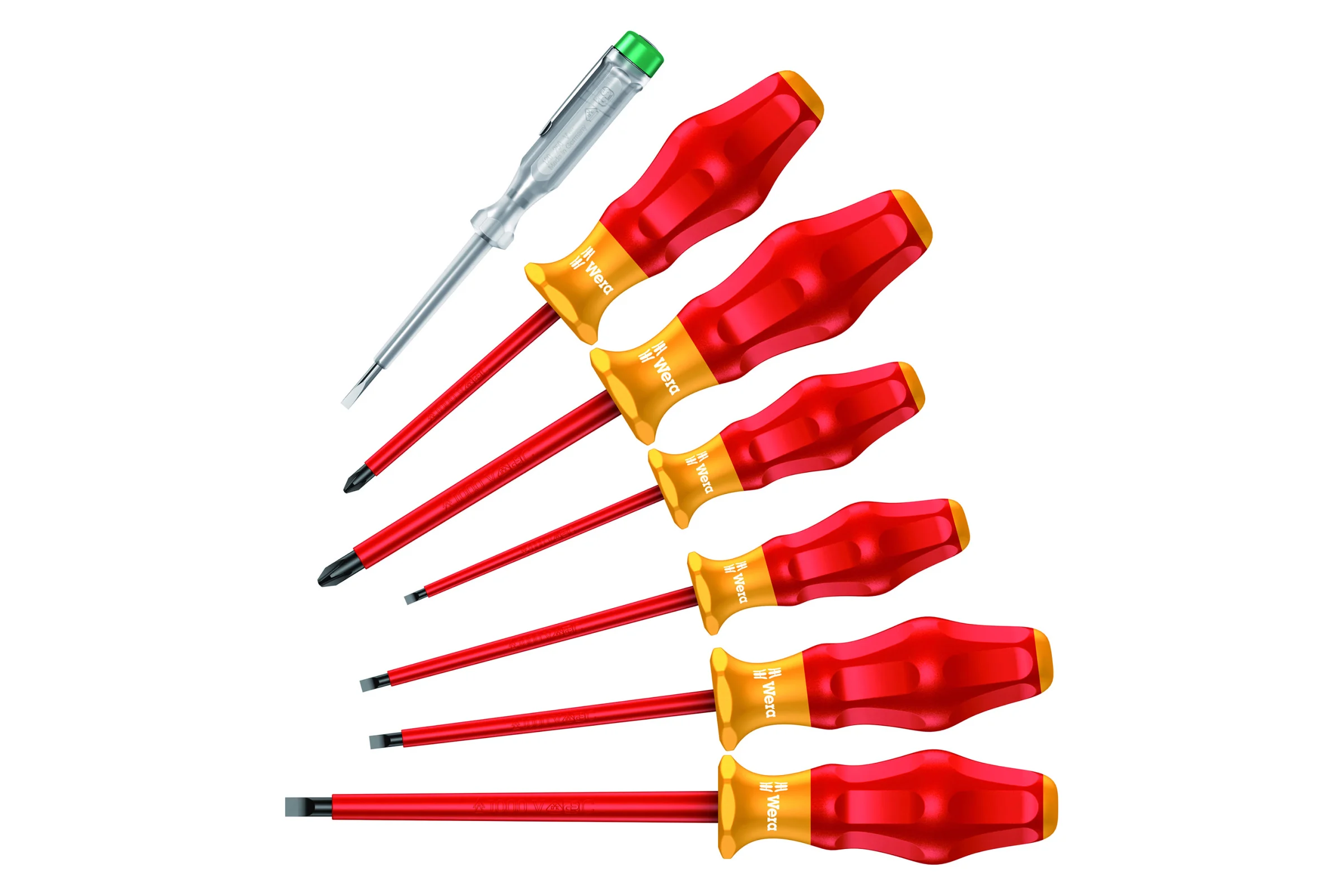 Набор диэлектрических отверток 1160i/7 SATZ 6TLG / 6 PCS WERA WE-031575